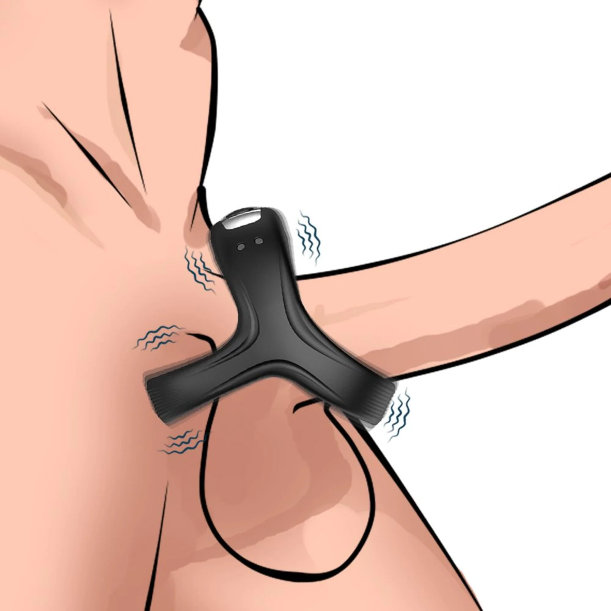 Vibrating Dual Cock Ring - Enhance Your Stamina & Amplify Your 'O's! - Image 10