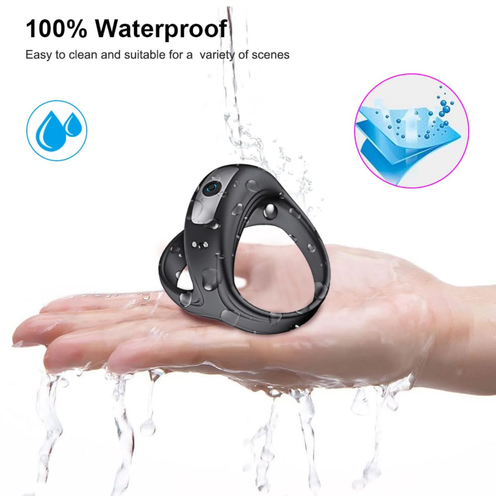 Vibrating Dual Cock Ring - Enhance Your Stamina & Amplify Your 'O's! - Image 5