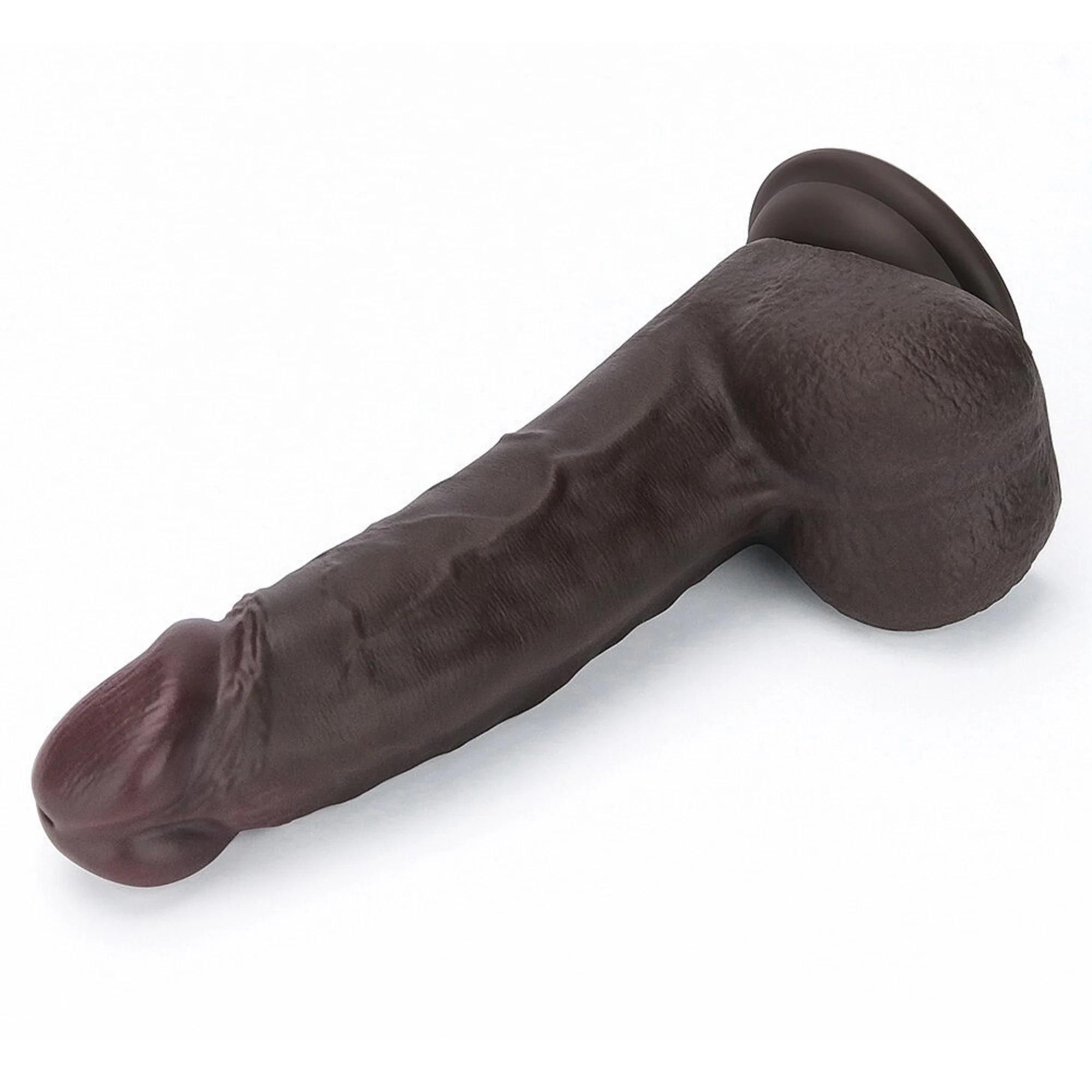 8" Sliding Skin Pro II Dual Density Silicone Dildo - Vibrating Option Available - Image 12