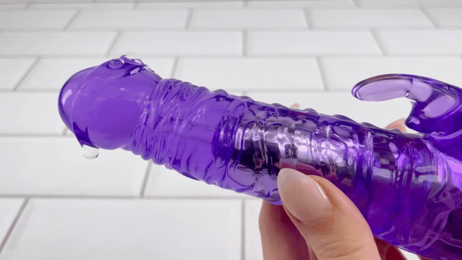 Abby's Thick Veined G-Spot Massaging Rabbit Vibe - Image 2