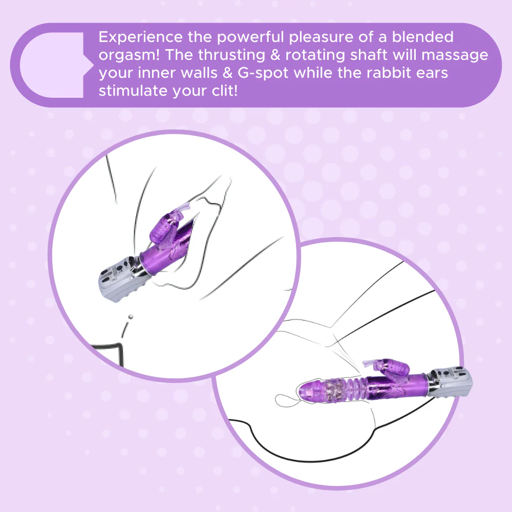 Aura Butterfly Thrusting & Rotating Dual-Action Vibrator - Image 5