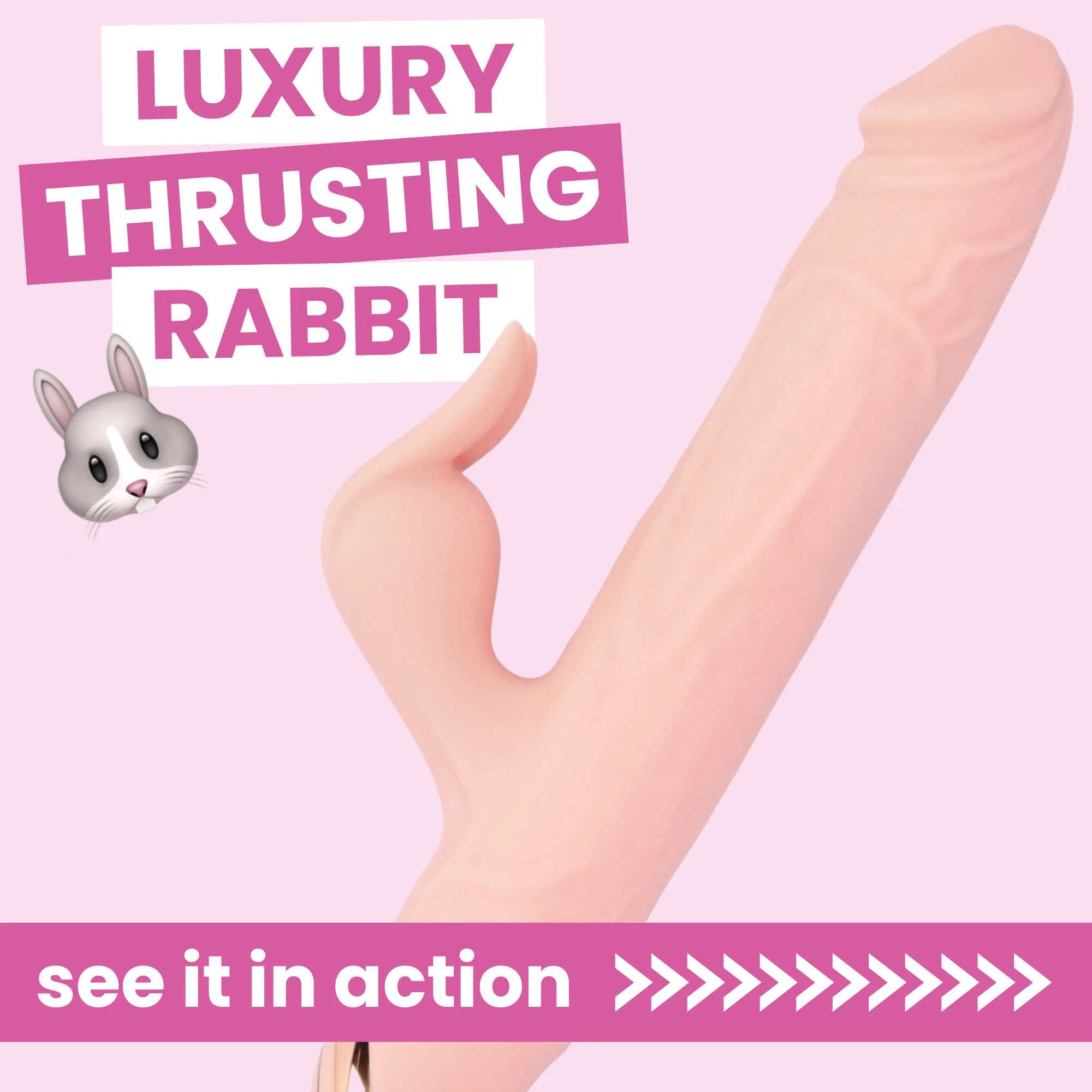 Bato Plus Veined Thrusting & Vibrating Rabbit Machine - Image 10