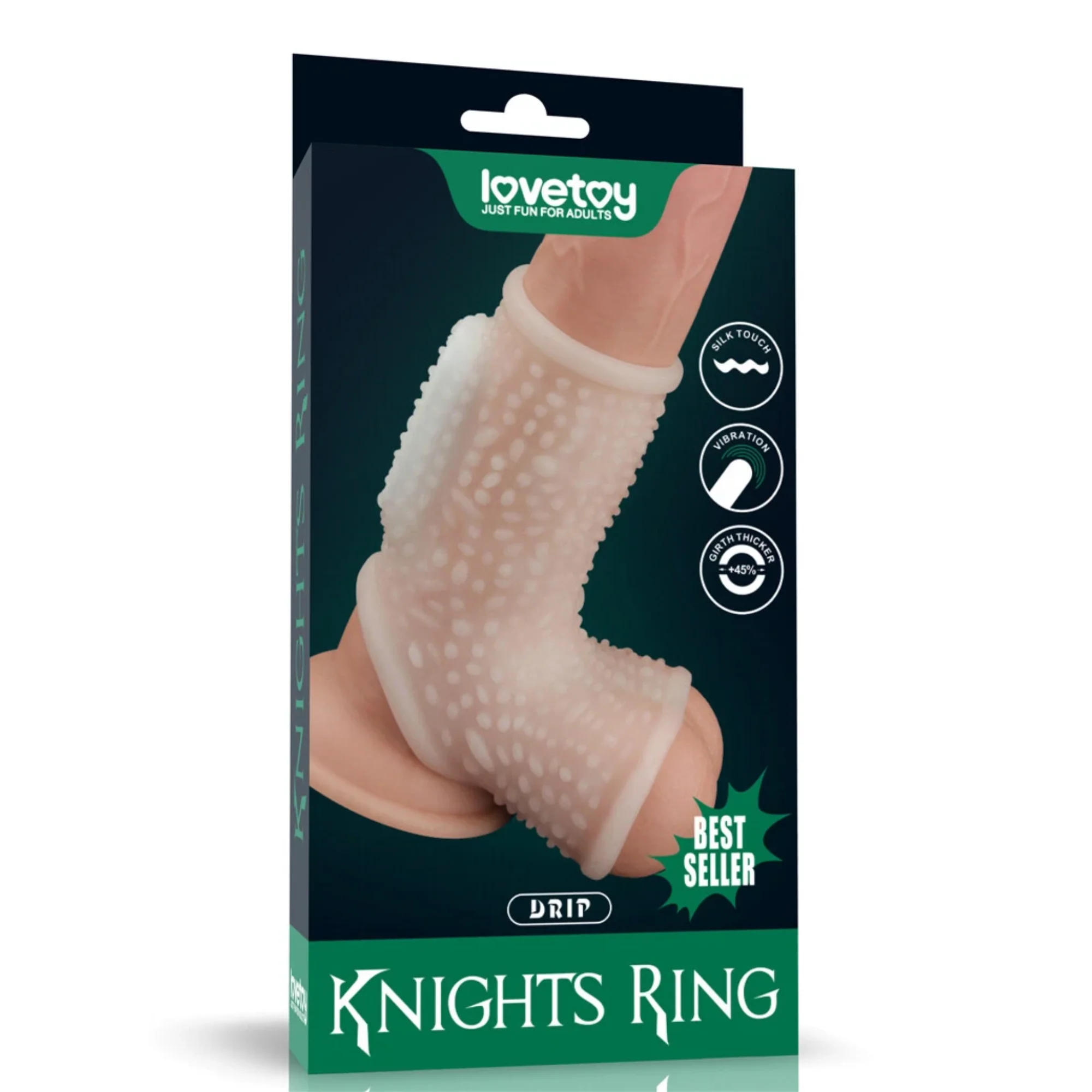 Bumpy Vibrating Knights Ring Scrotum Sleeve