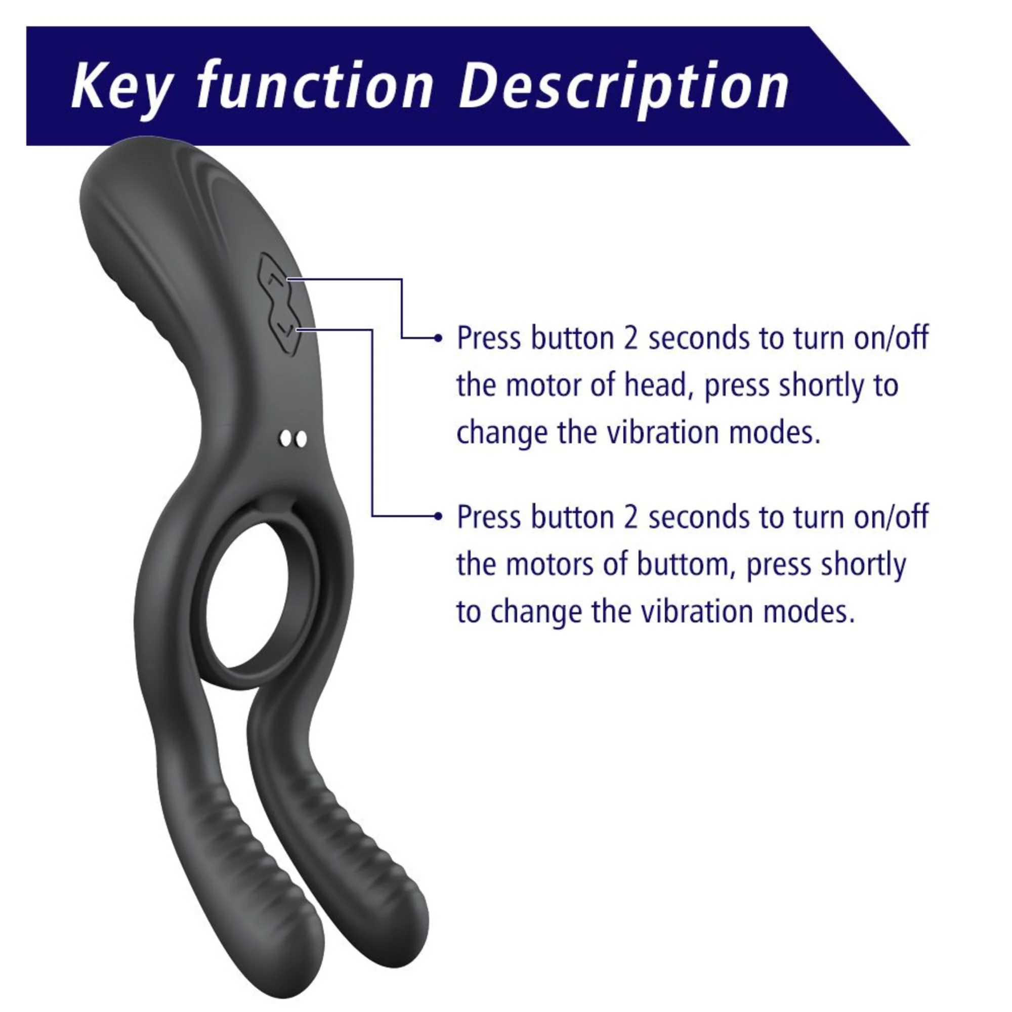 The Dual-Action Clit & Ball Vibrating Cock Ring - Image 14