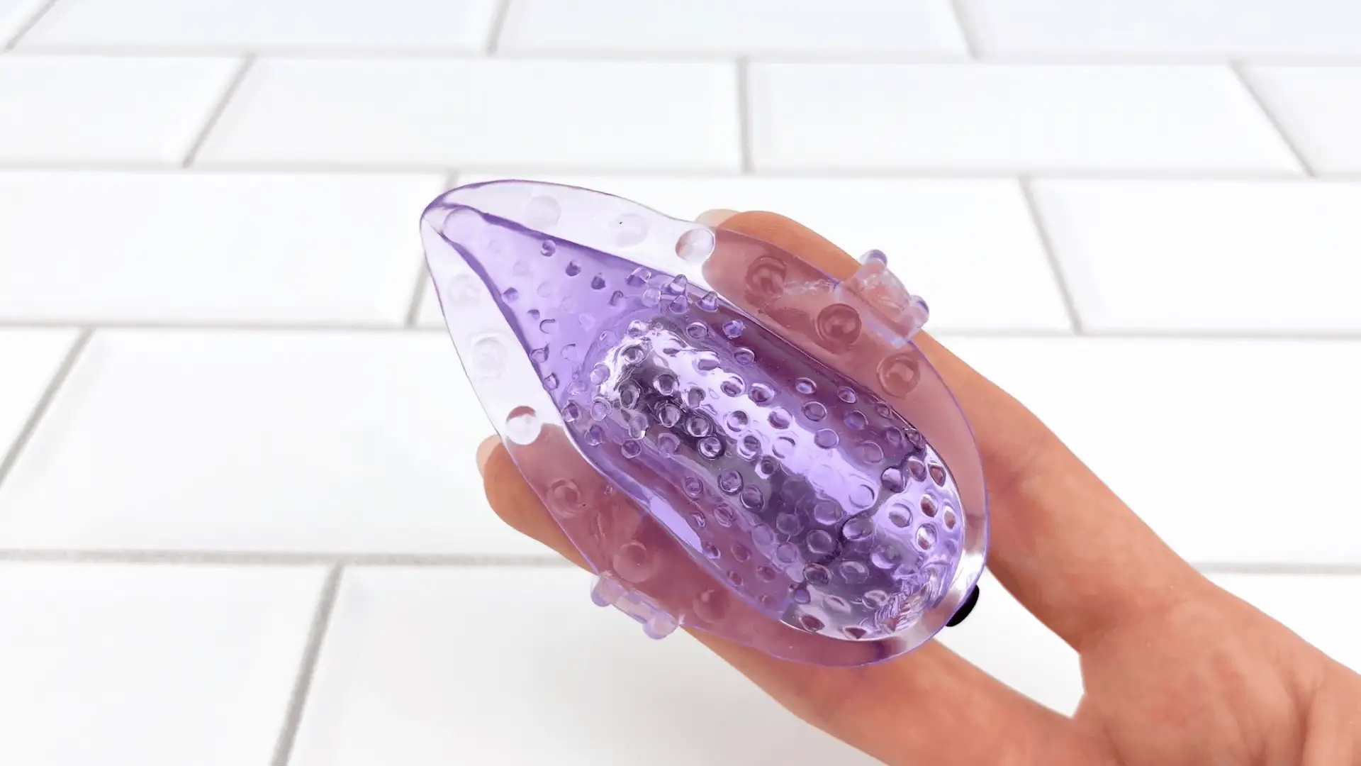 Vibrating Tongue Finger Sleeve with Clit Bullet - Image 2