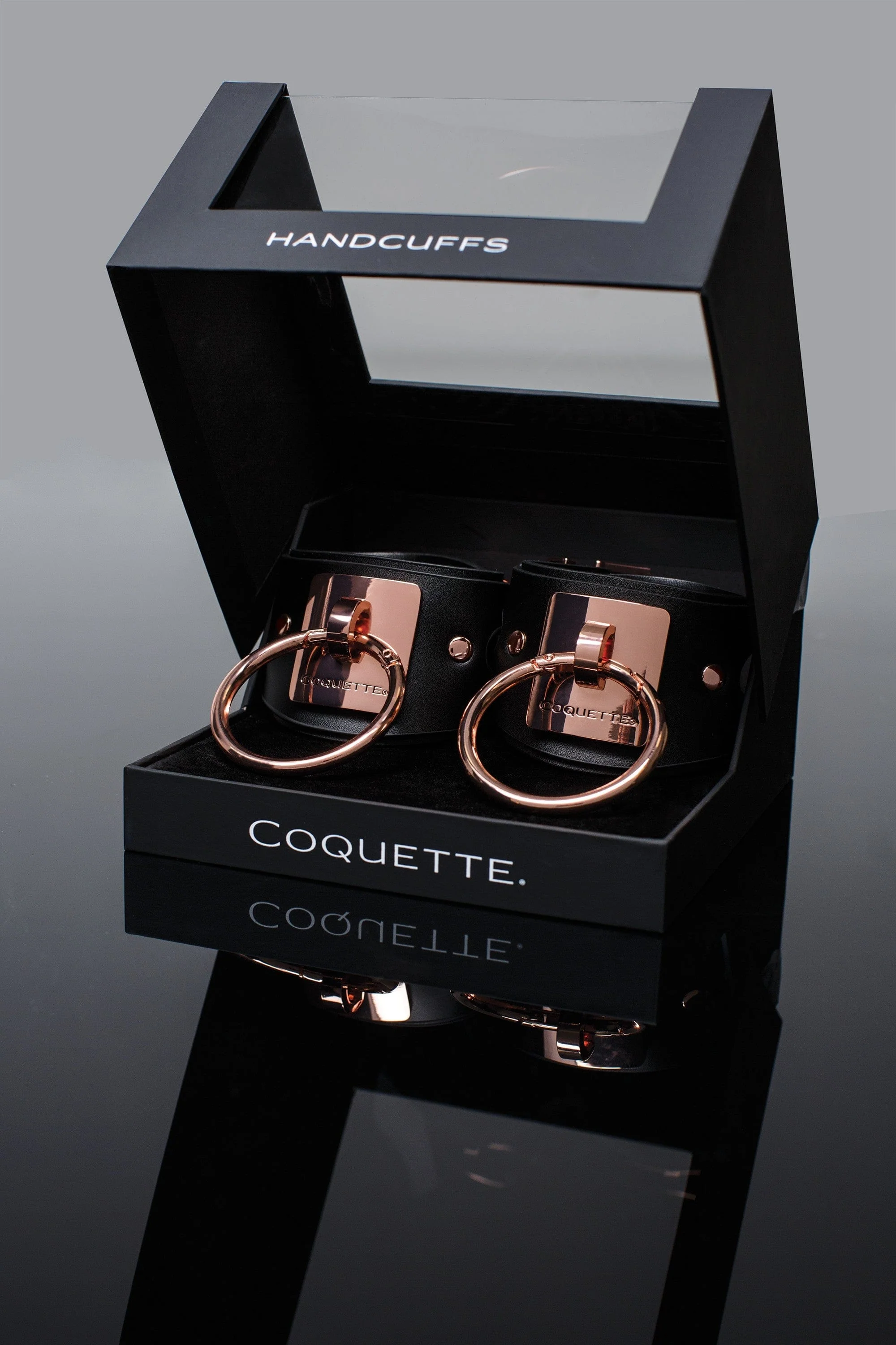 Vegan Leather Clip-able Handcuffs With Rings - Image 3