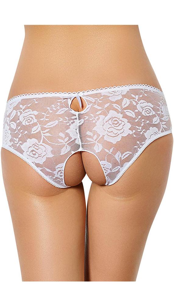 Crotchless Lace Panty - Three Sizes Available - Image 4