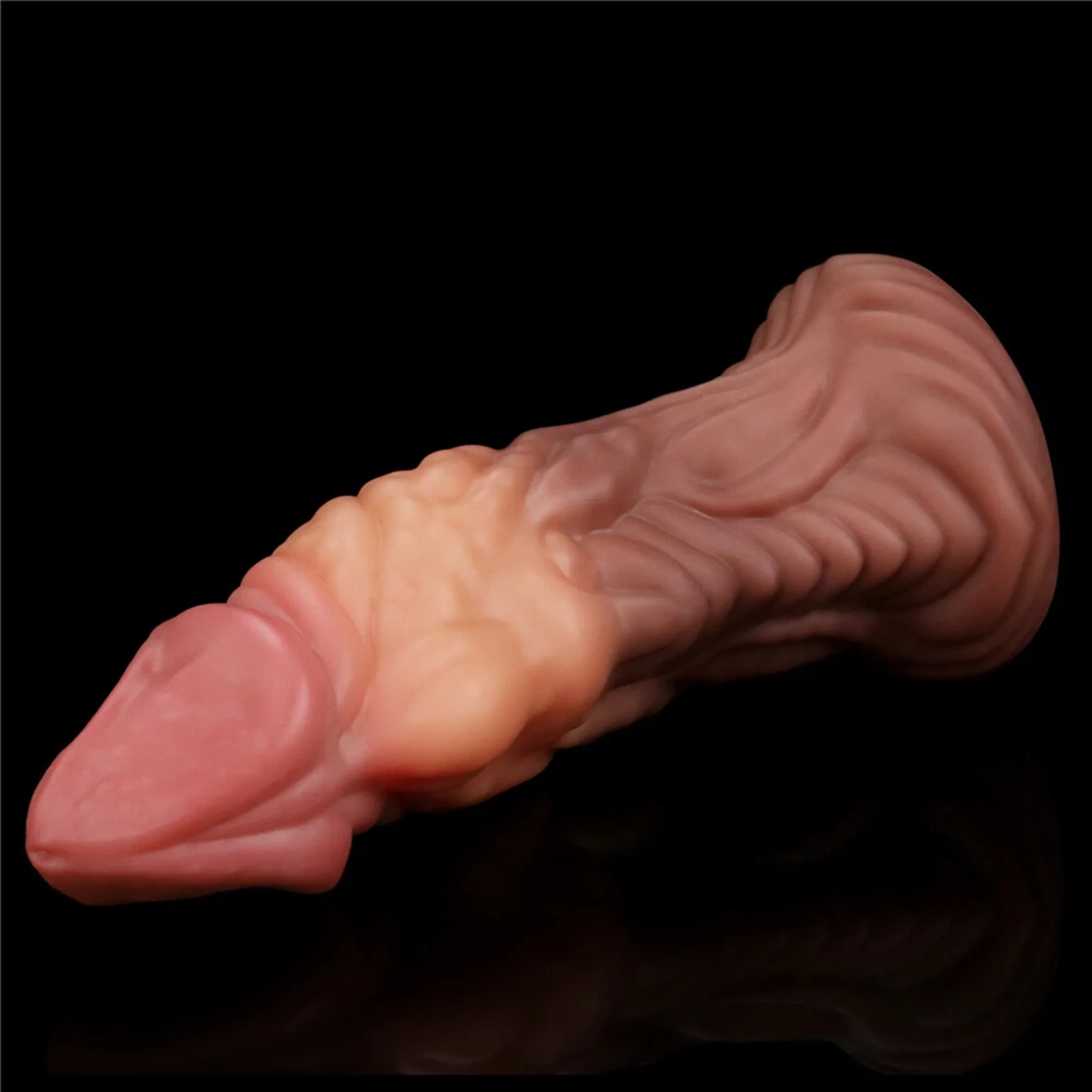 Dual-Density Textured Fantasy Dildo - 2" of Girth for an Incredible Stretch! - Image 12