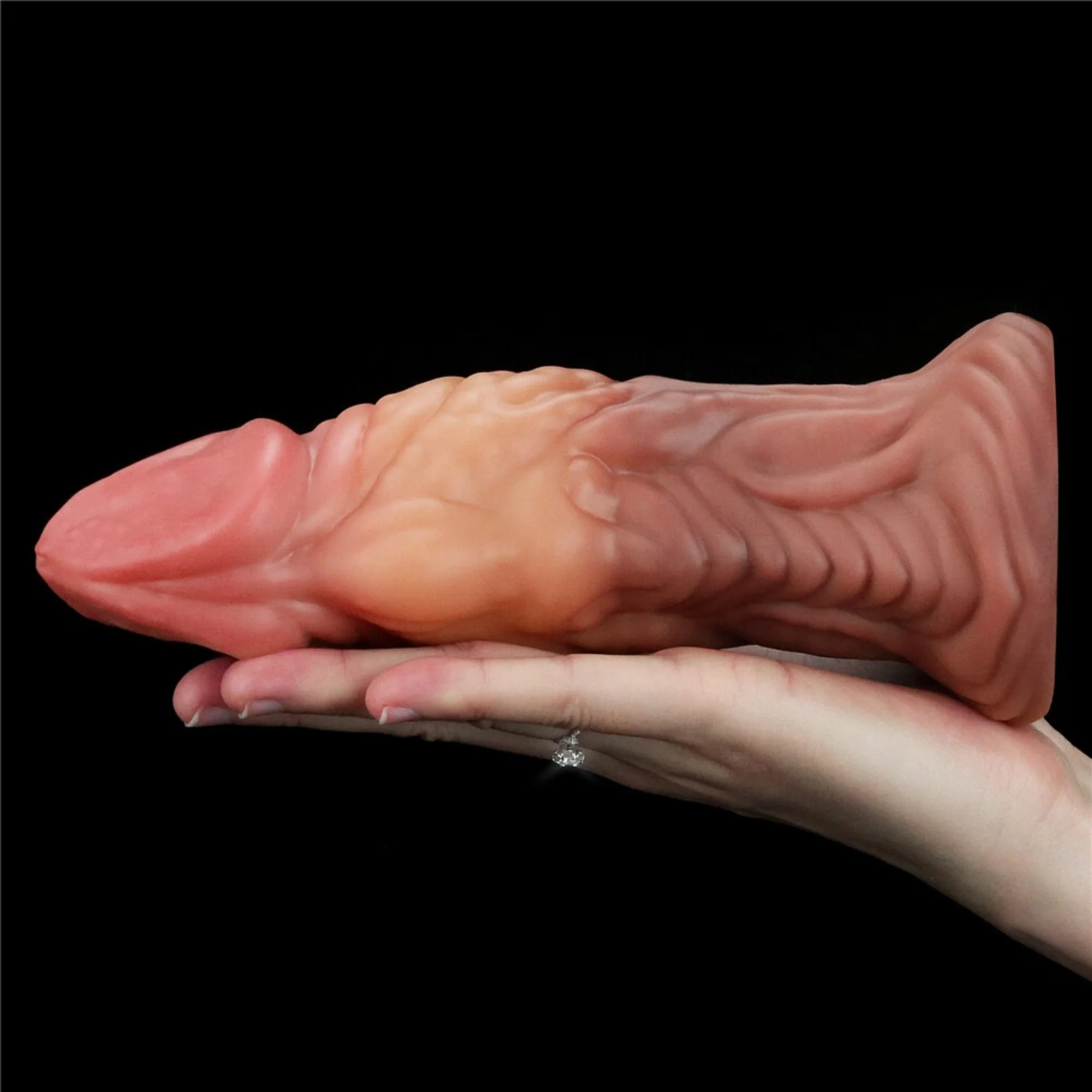 Dual-Density Textured Fantasy Dildo - 2" of Girth for an Incredible Stretch! - Image 3