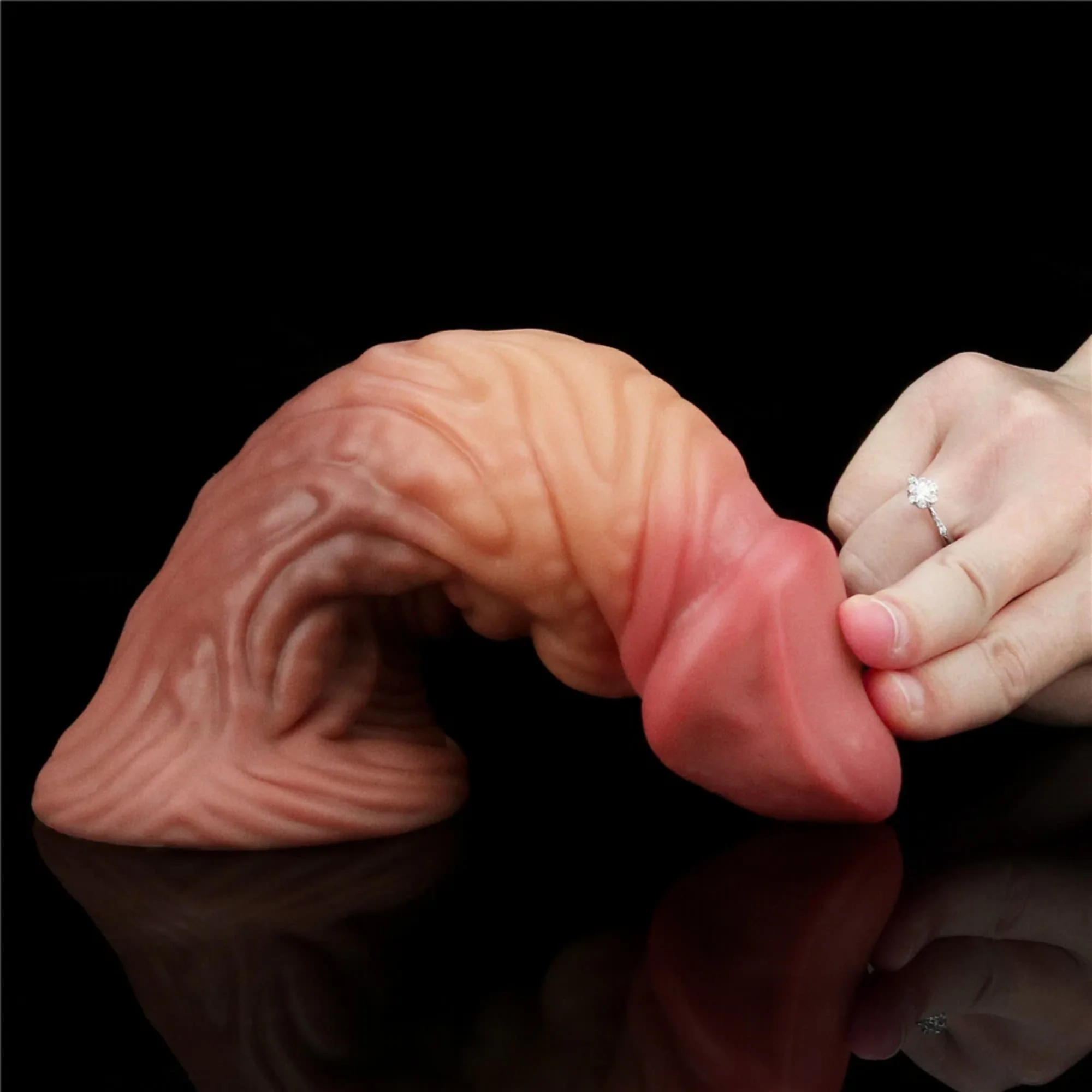 Dual-Density Textured Fantasy Dildo - 2" of Girth for an Incredible Stretch! - Image 4