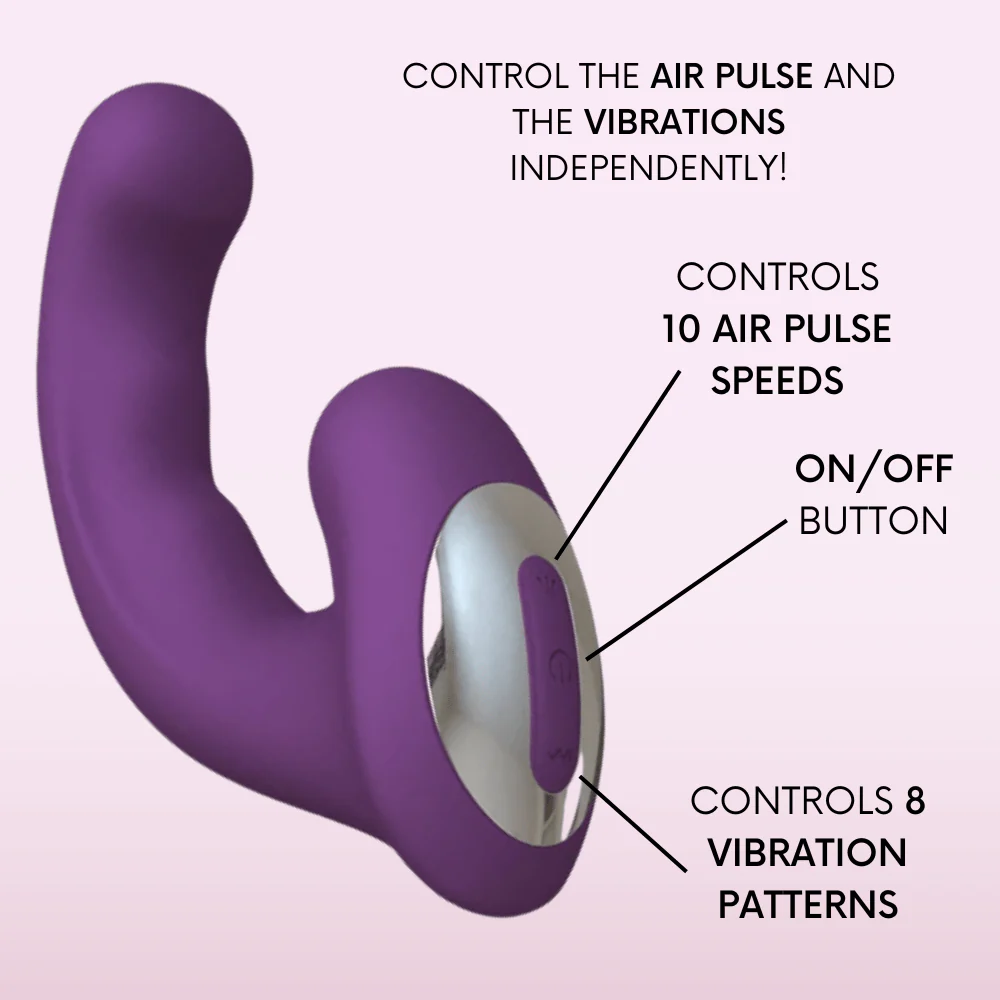 Double Love Climaxer G-Spot Vibe & Air Pulse Clit Stimulator - Image 7