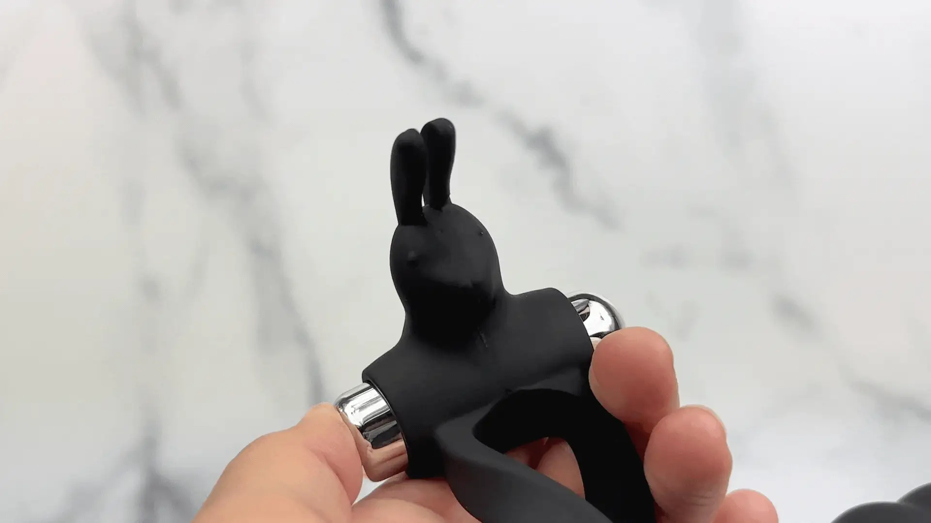 Triple Pleasure Silicone Dual-Penetrating Cock Ring - Image 2