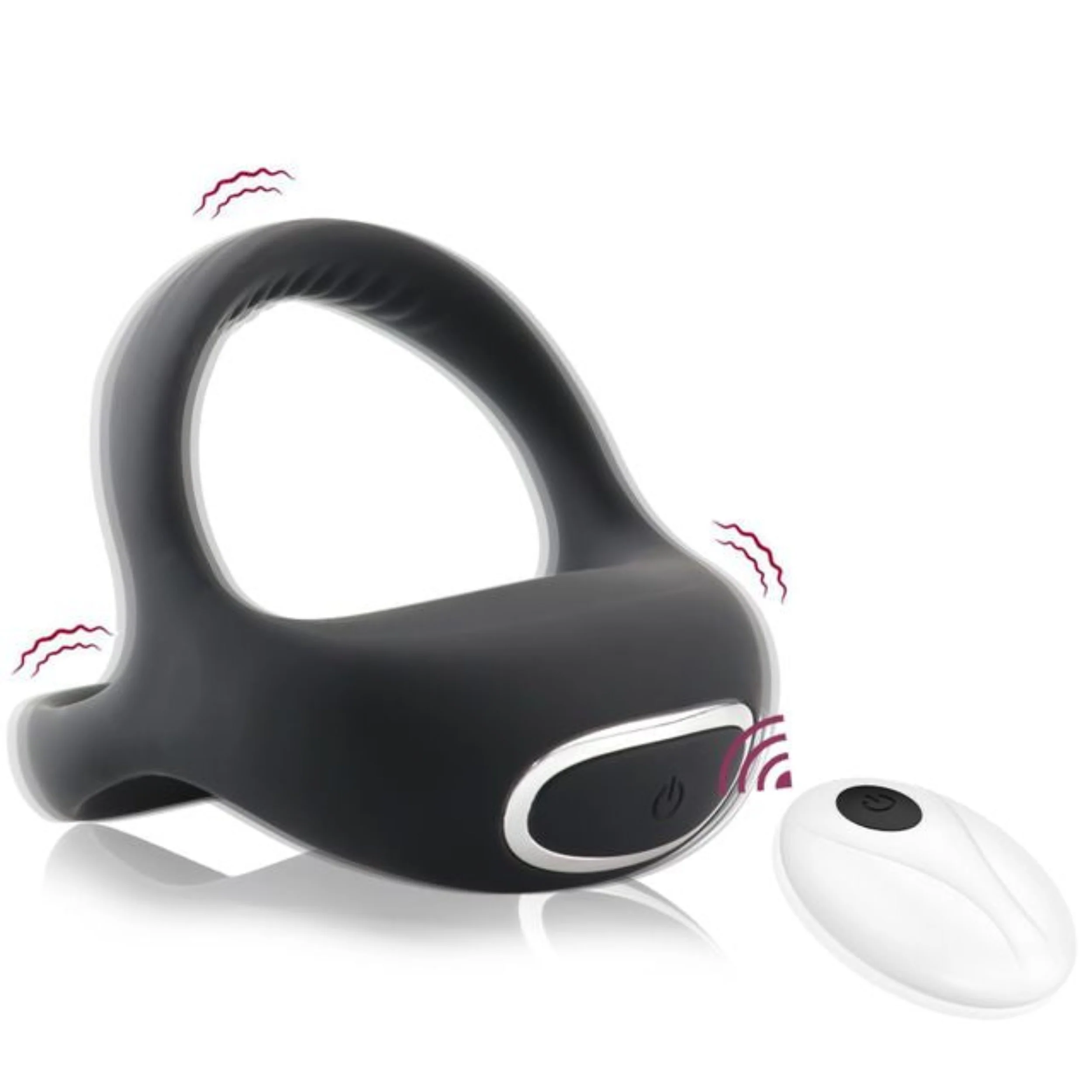 ADMIRE Dual Silicone Vibrating C-Ring with Remote - Image 7
