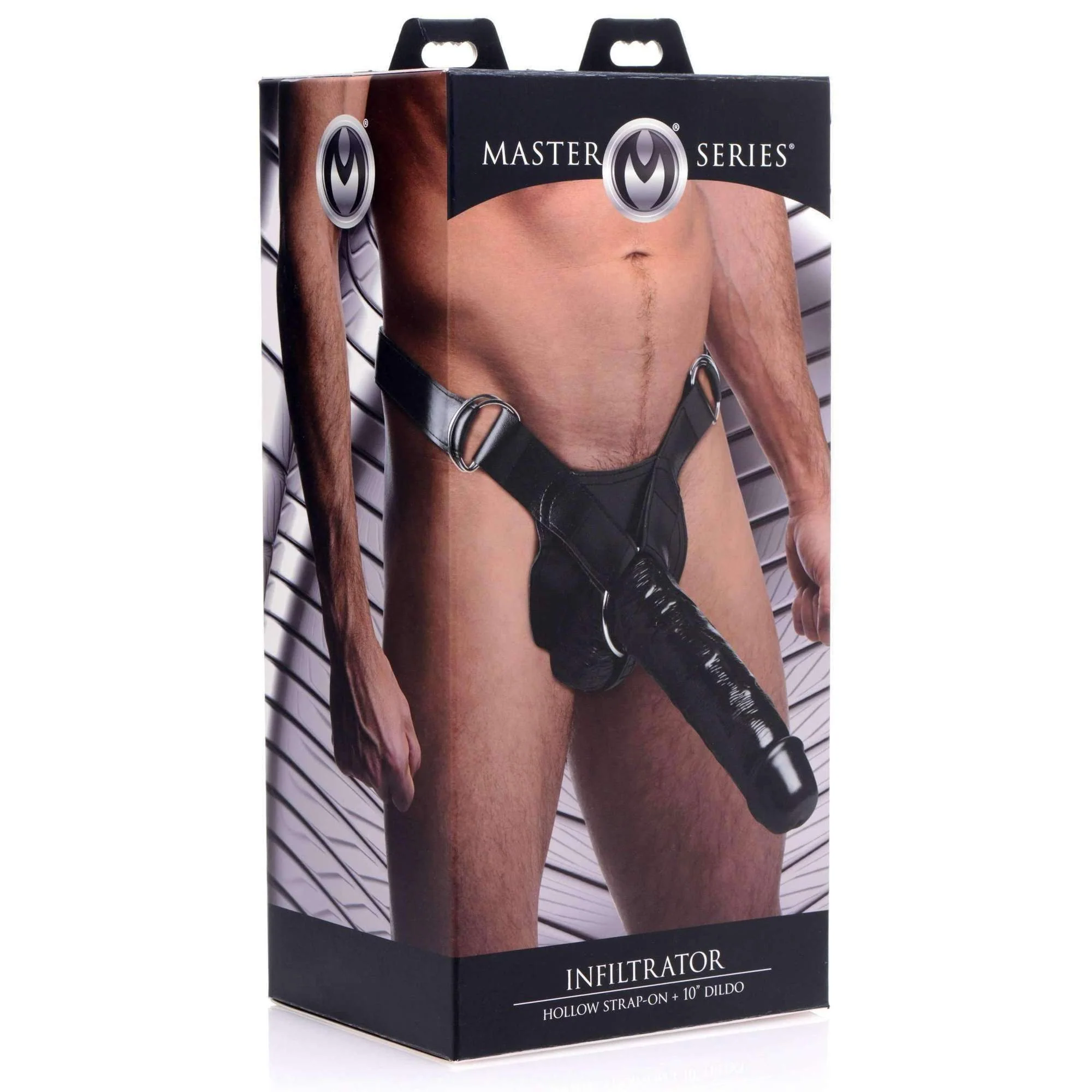 Extra-Large Infiltrator 10 Inch Hollow-Strap-on - Image 4
