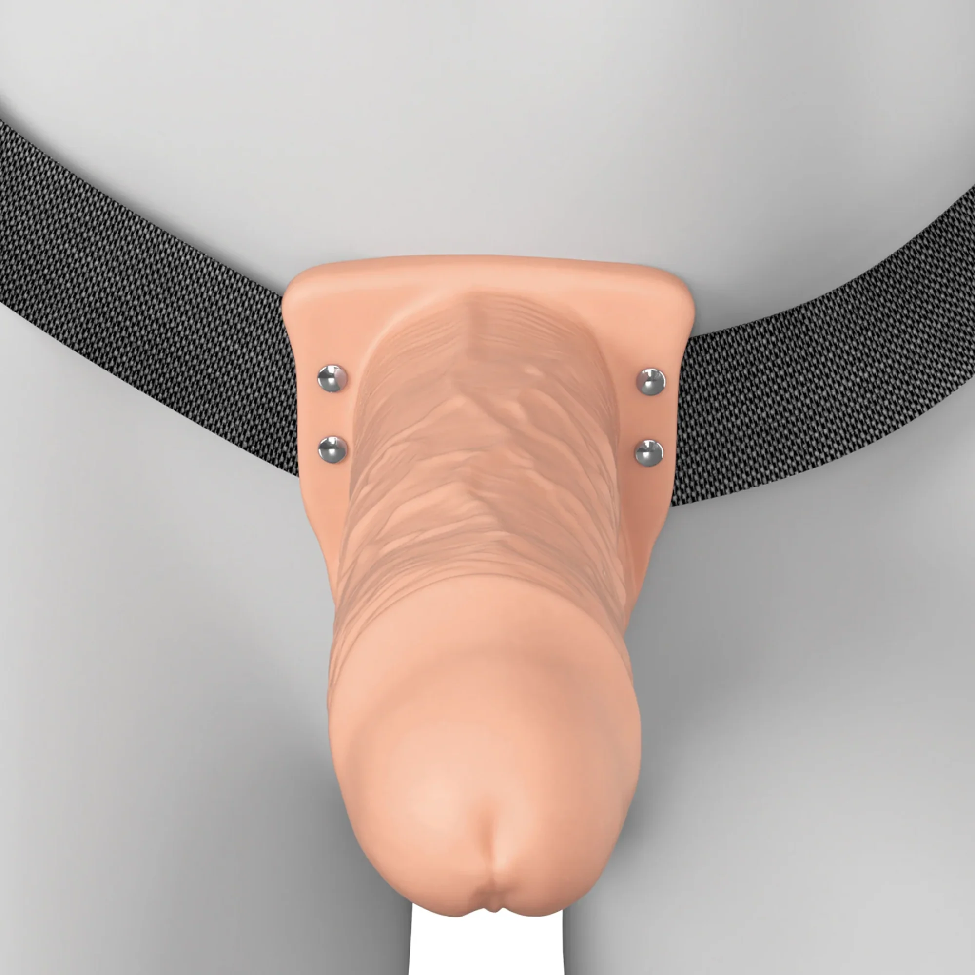 Fantasy X-Tensions Elite Vibrating Rechargeable Silicone Dual Density Hollow Strap-On - Image 3