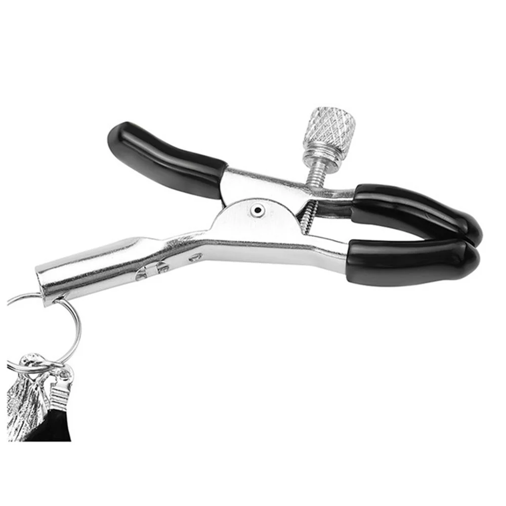 Bohemian Feather and Bell Nipple Clamps - Image 2