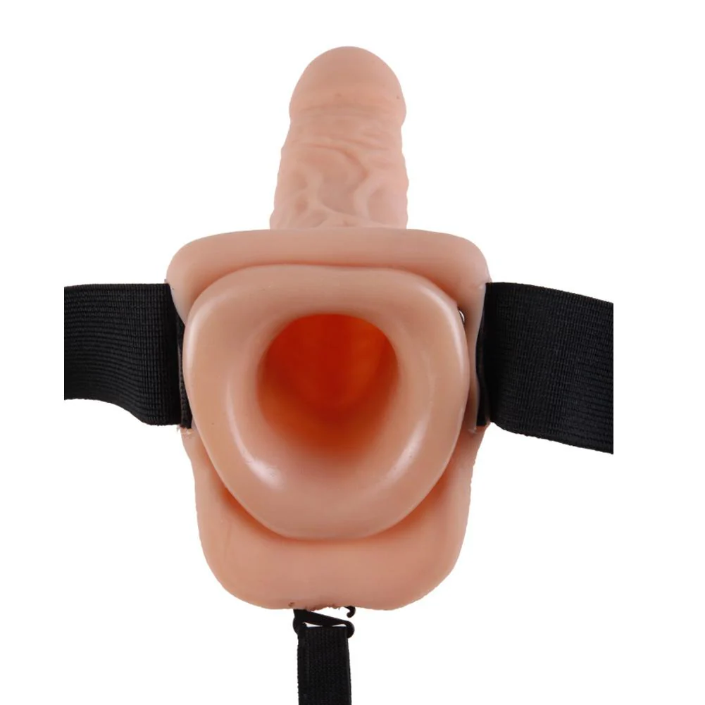 Fetish Fantasy 7 Inch Vibrating Hollow Strap-On With Balls - Image 3