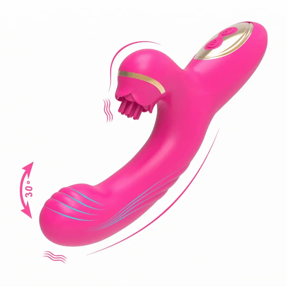 Fingering Clit Tickling Dual Action Vibrator - Experience Blended 'O's from Pulsating Clit & Fingering G-Spot Play! - Image 8