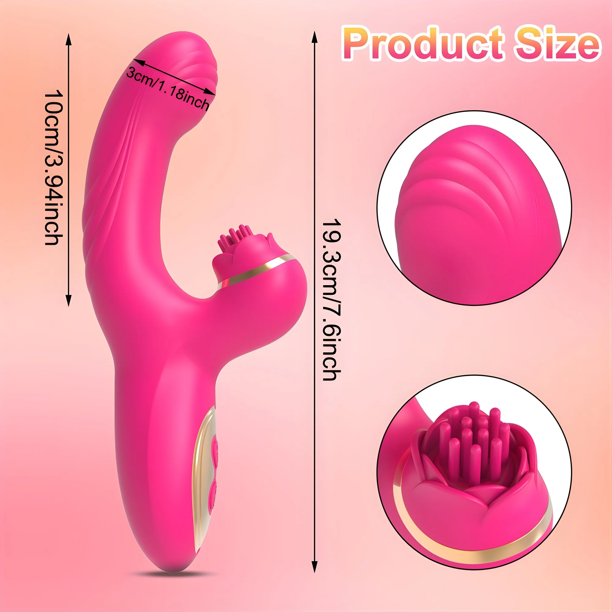 Fingering Clit Tickling Dual Action Vibrator - Experience Blended 'O's from Pulsating Clit & Fingering G-Spot Play! - Image 9