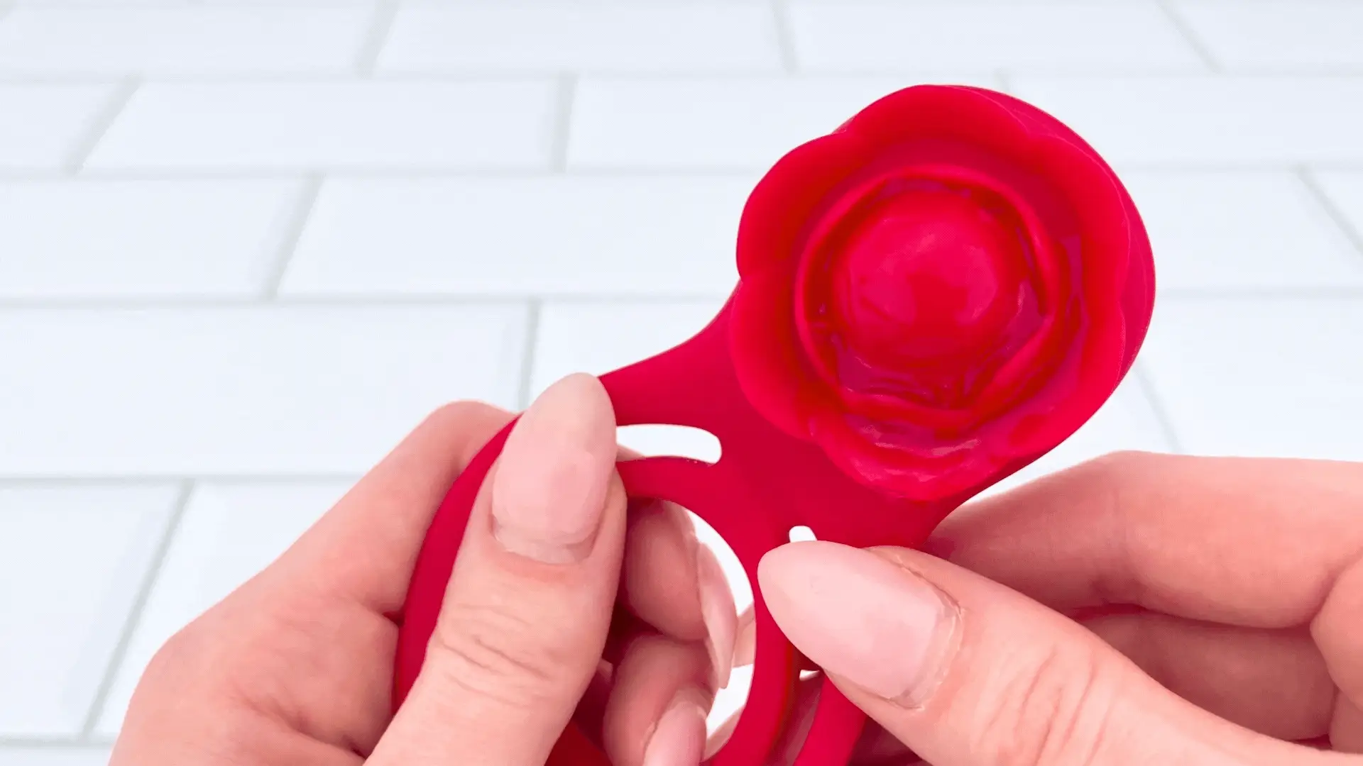 Flower Double C-Ring - Clit Stimulation For Her & Enhanced Erections For You! - Image 8