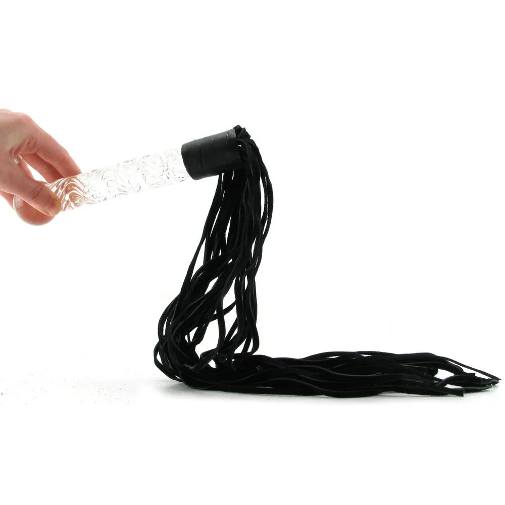 Icicles #38 Handblown Glass Dildo Leather Whip - Image 6