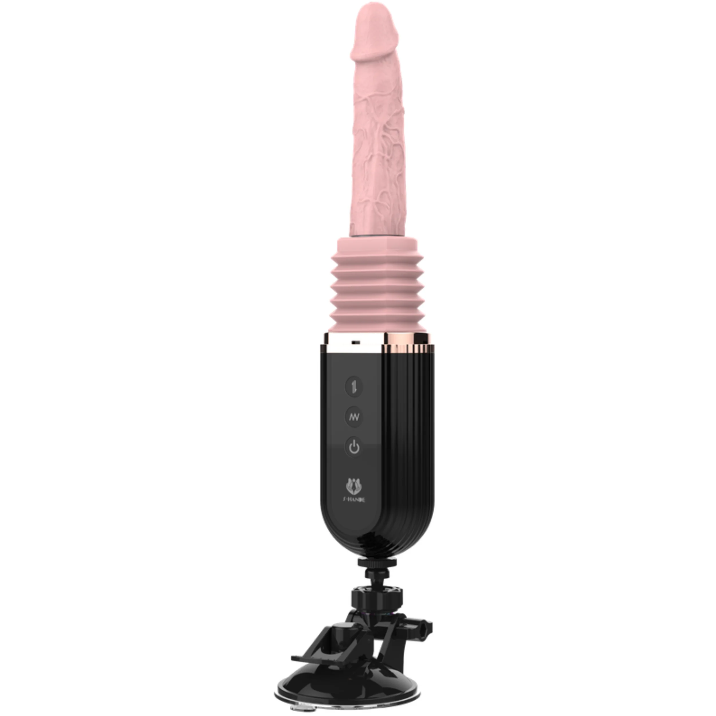 Hands-Free Thrusting & Vibrating Silicone Dildo - Includes Suction Cup Compatible Attachment! - Image 3
