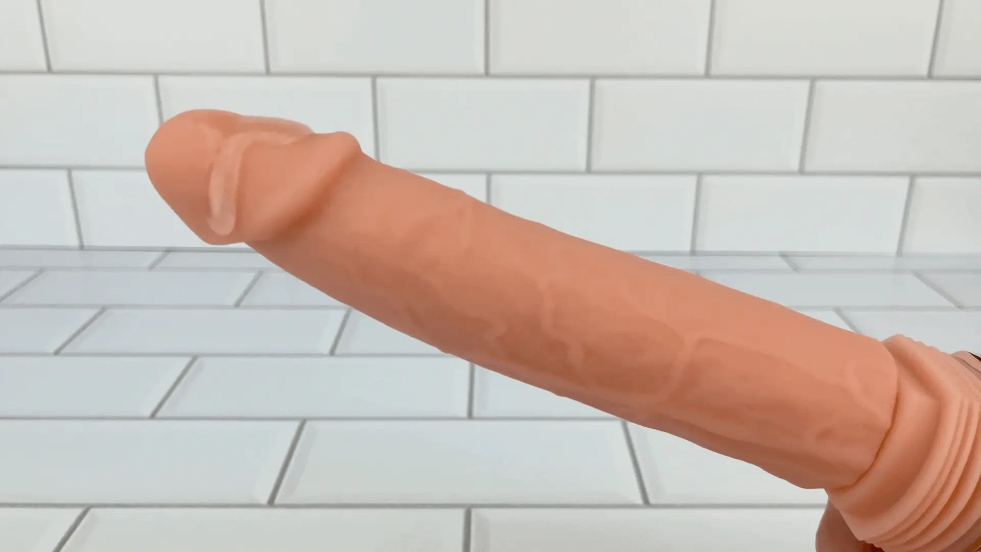 Hands-Free Thrusting & Vibrating Silicone Dildo - Includes Suction Cup Compatible Attachment! - Image 6