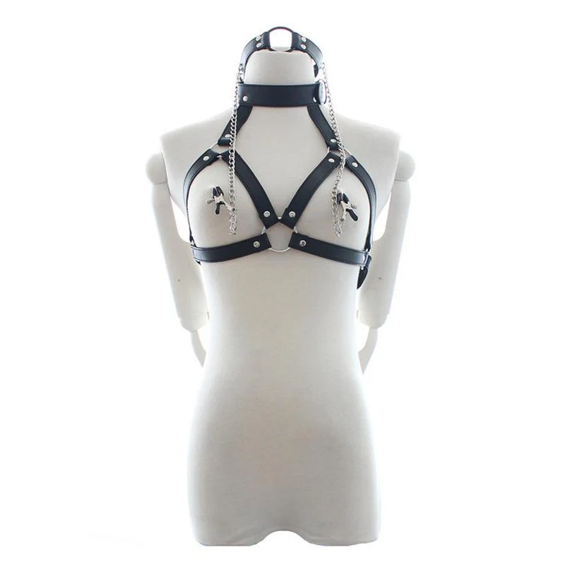 Harness with Gag & Nipple Clamps Set - Image 7
