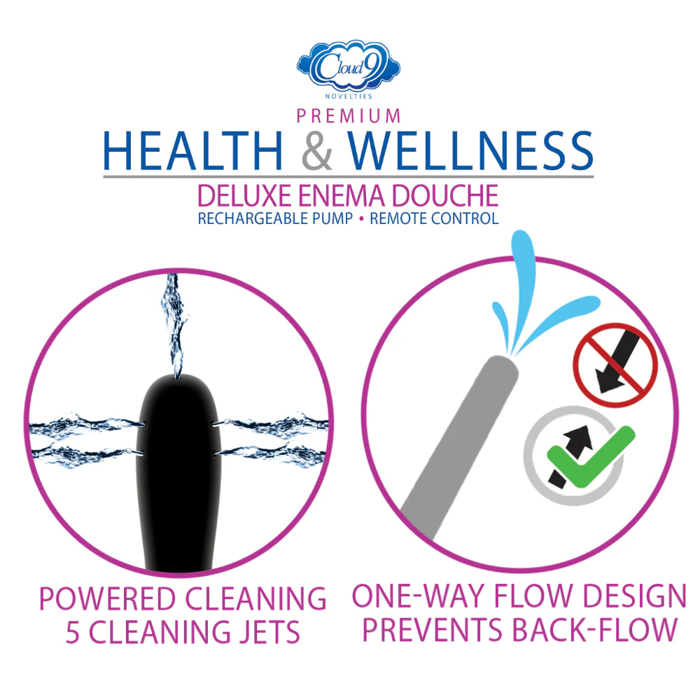 Health and Wellness - Vibrating Deluxe Enema Douche Featuring 360 Clean! - Image 5