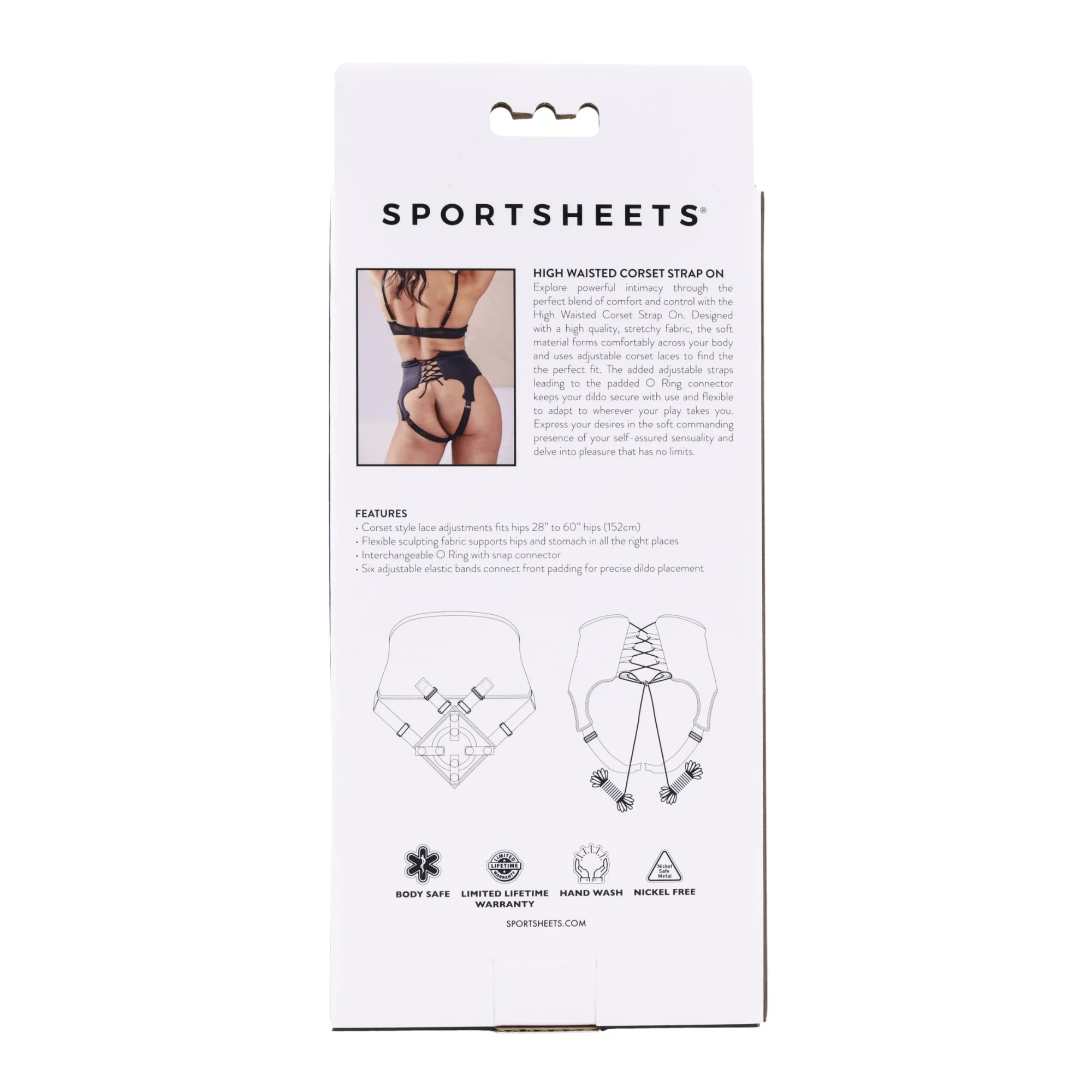 Sportsheets High Waisted Corset Strap-On - Image 12