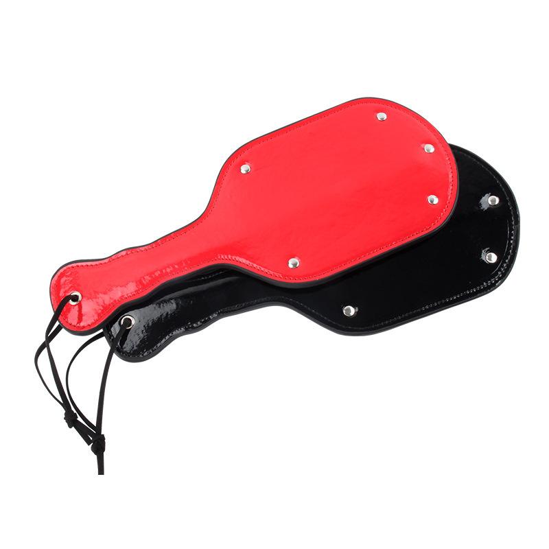 Dual Sided Leather Studded Spanking Paddle - Image 3
