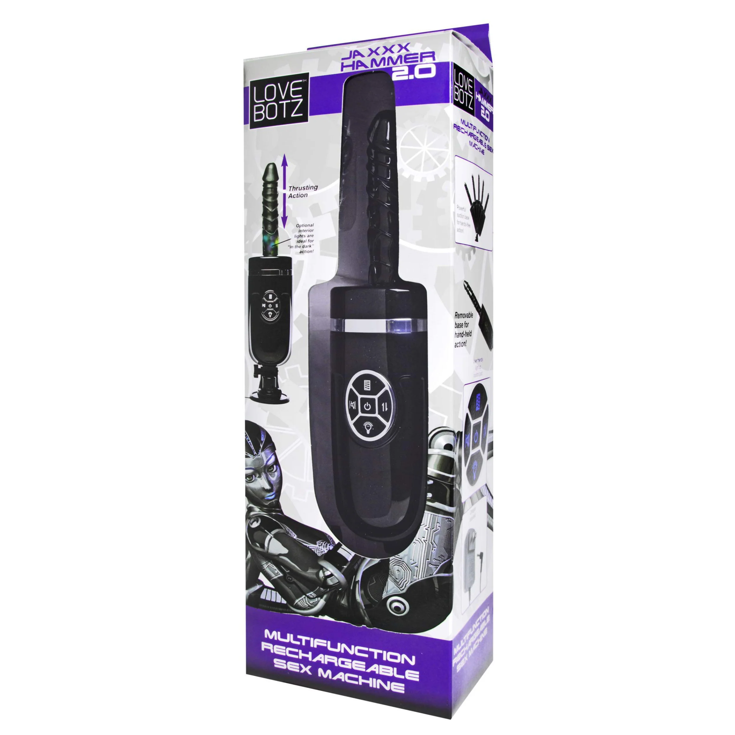 LoveBotz Jaxxx Hammer 2.0 Multifunction Rechargeable Sex Machine - Image 4