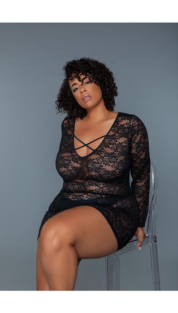 Lynn Sheer Lace Chemise - Image 10
