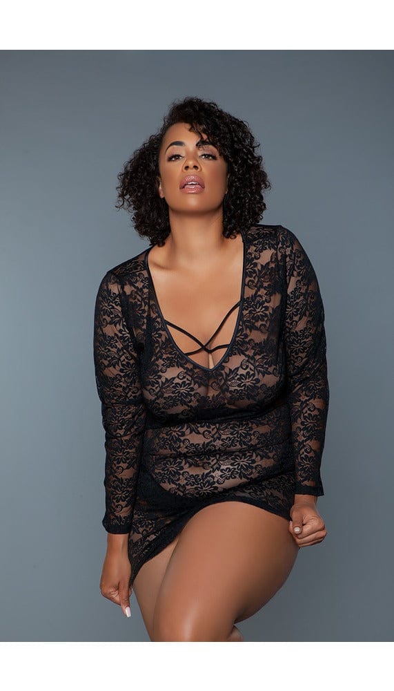 Lynn Sheer Lace Chemise - Image 8