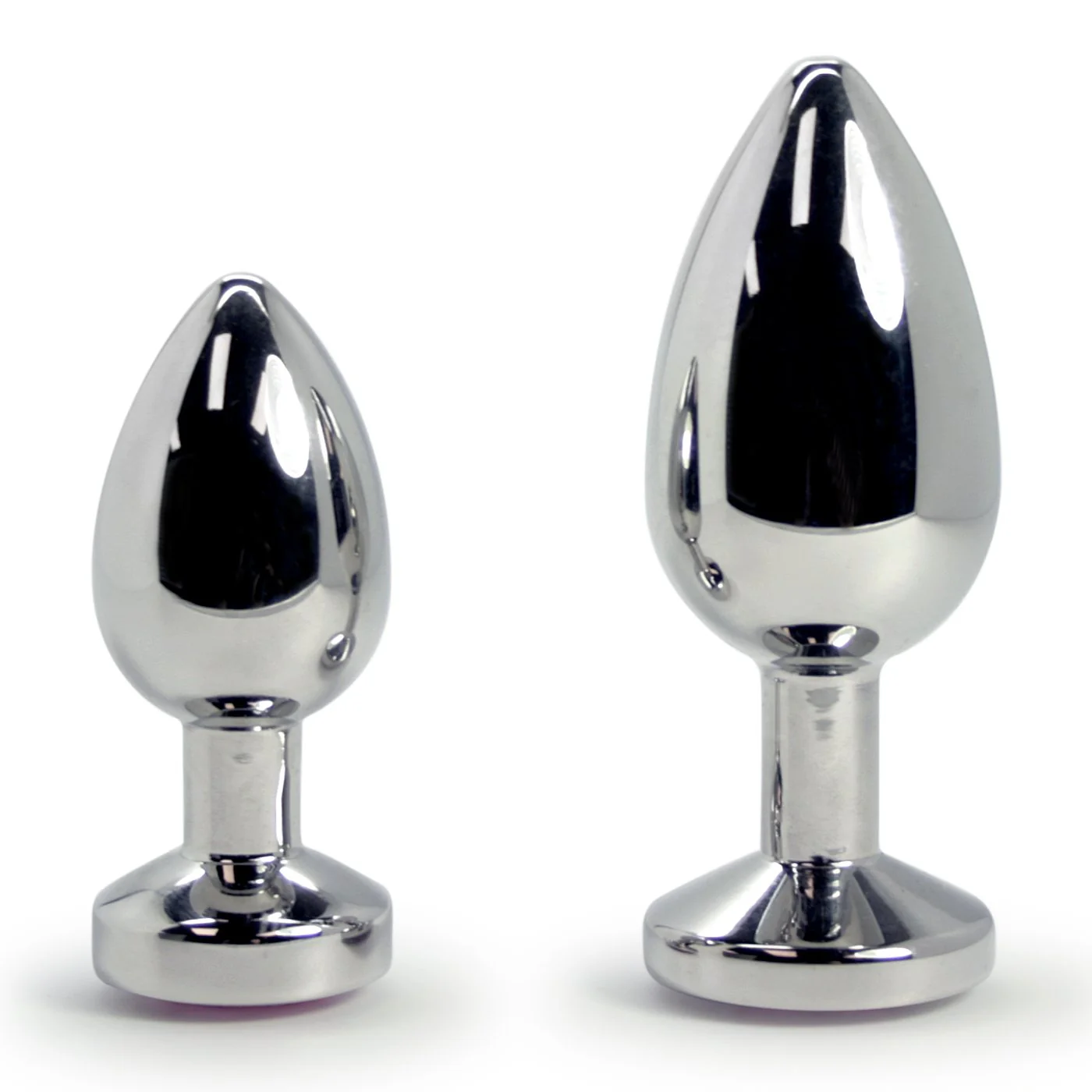 Pink Jewel Metal Weighted Anal Plug - Image 5
