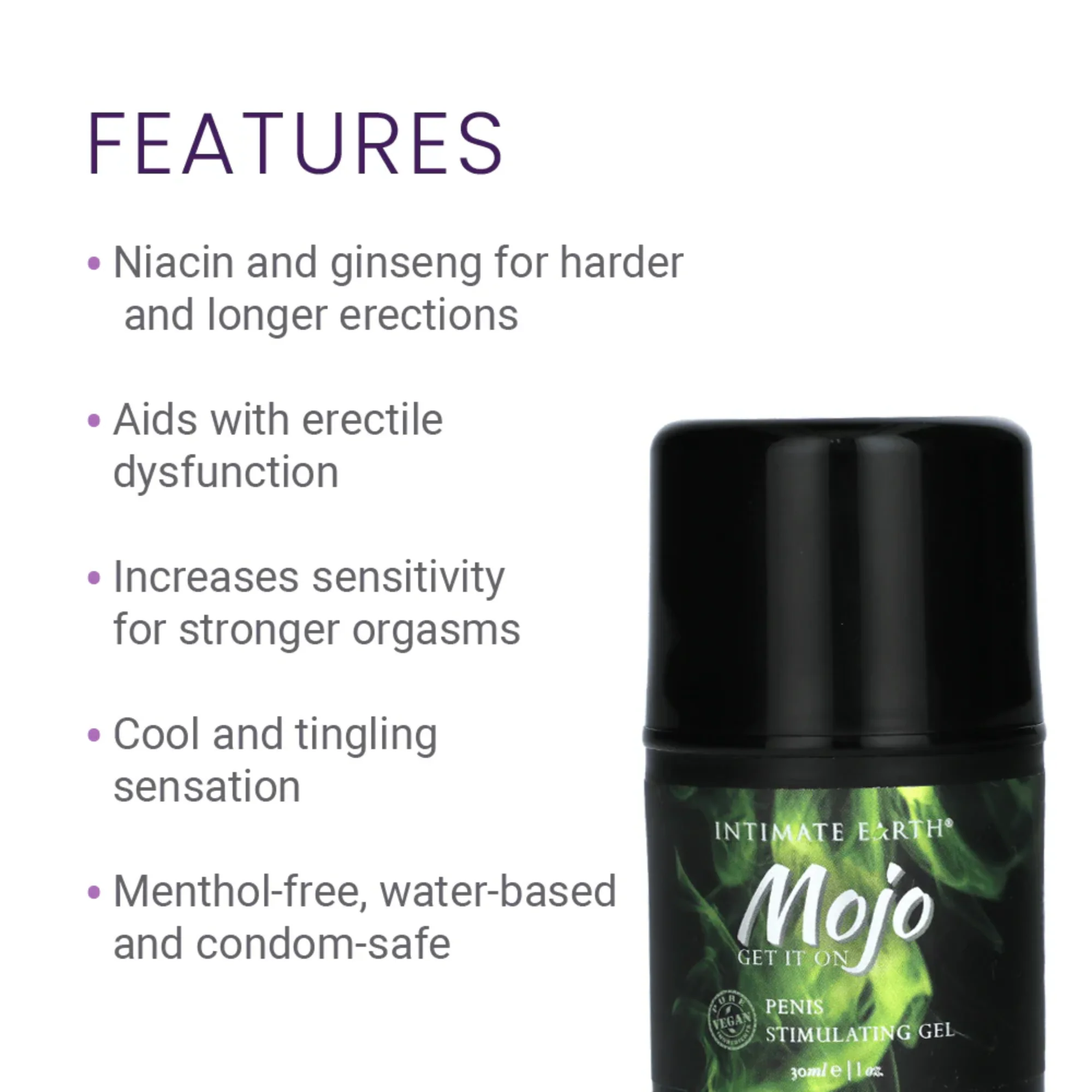 MOJO Niacin and Ginseng Penis Stimulating Gel Lubricant - Image 4
