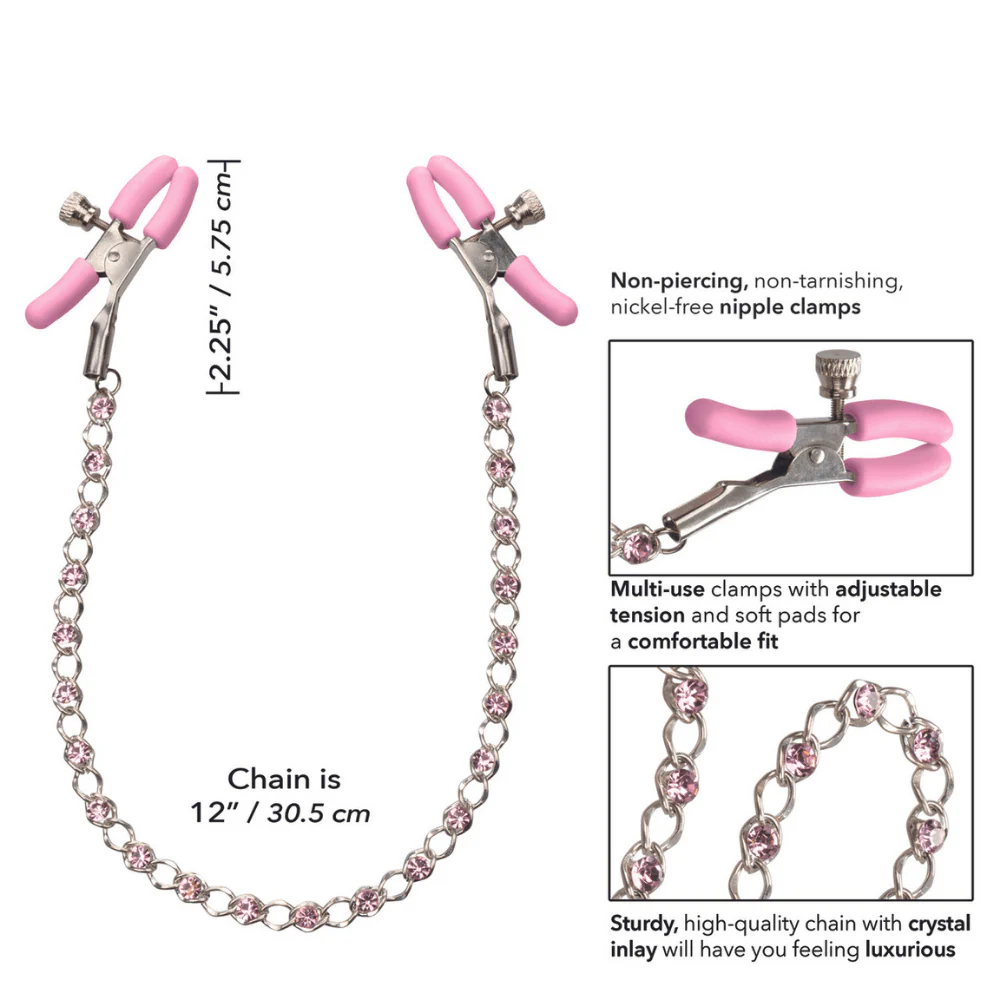 Nipple Play Crystal Chain Nipple Clamps - Image 4