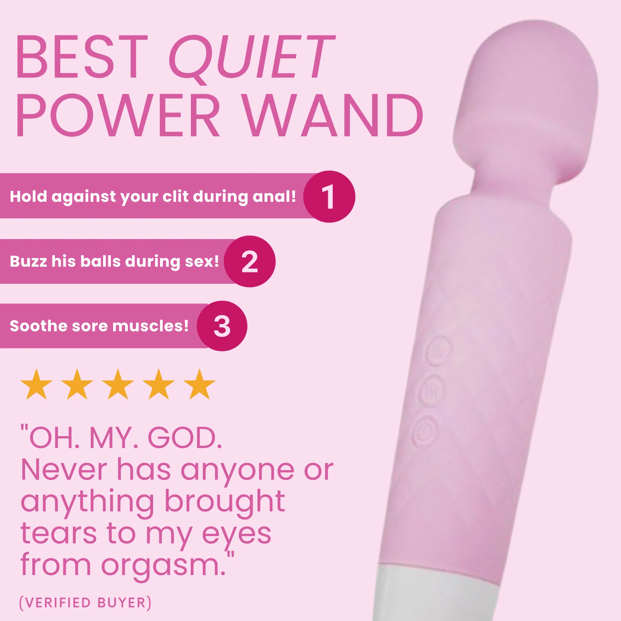 Lust Silicone Rechargeable Wand - Image 3