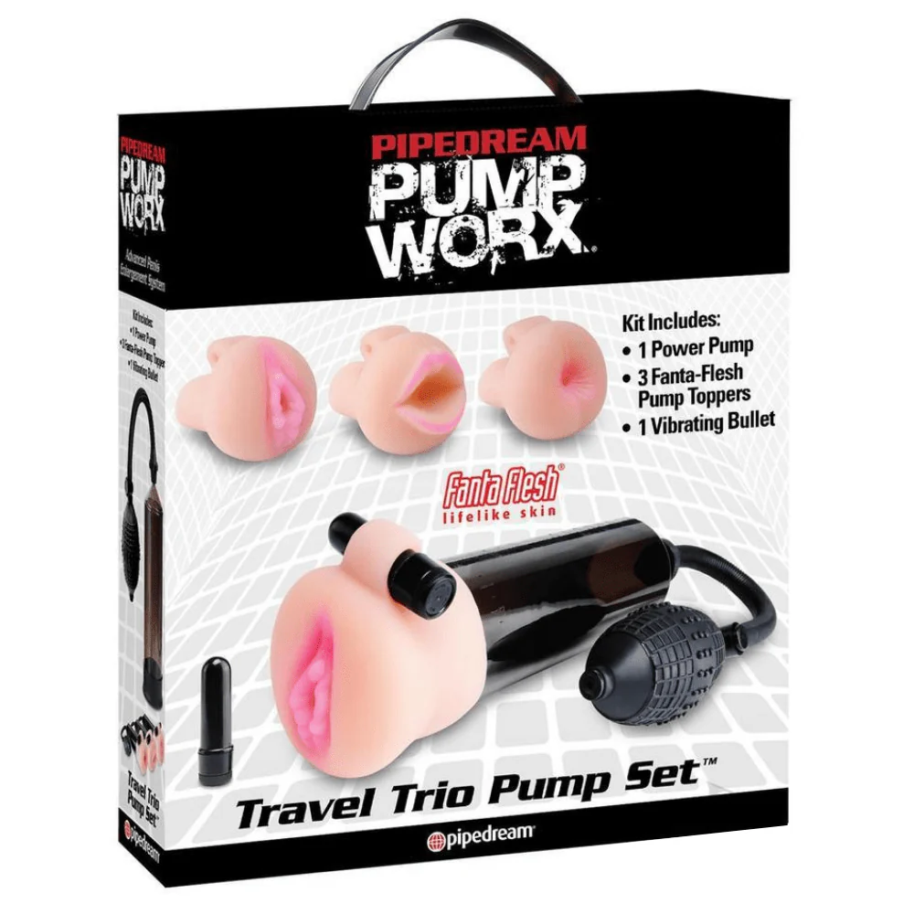 Pump Worx Travel Trio Set With Waterproof Bullet - Image 6