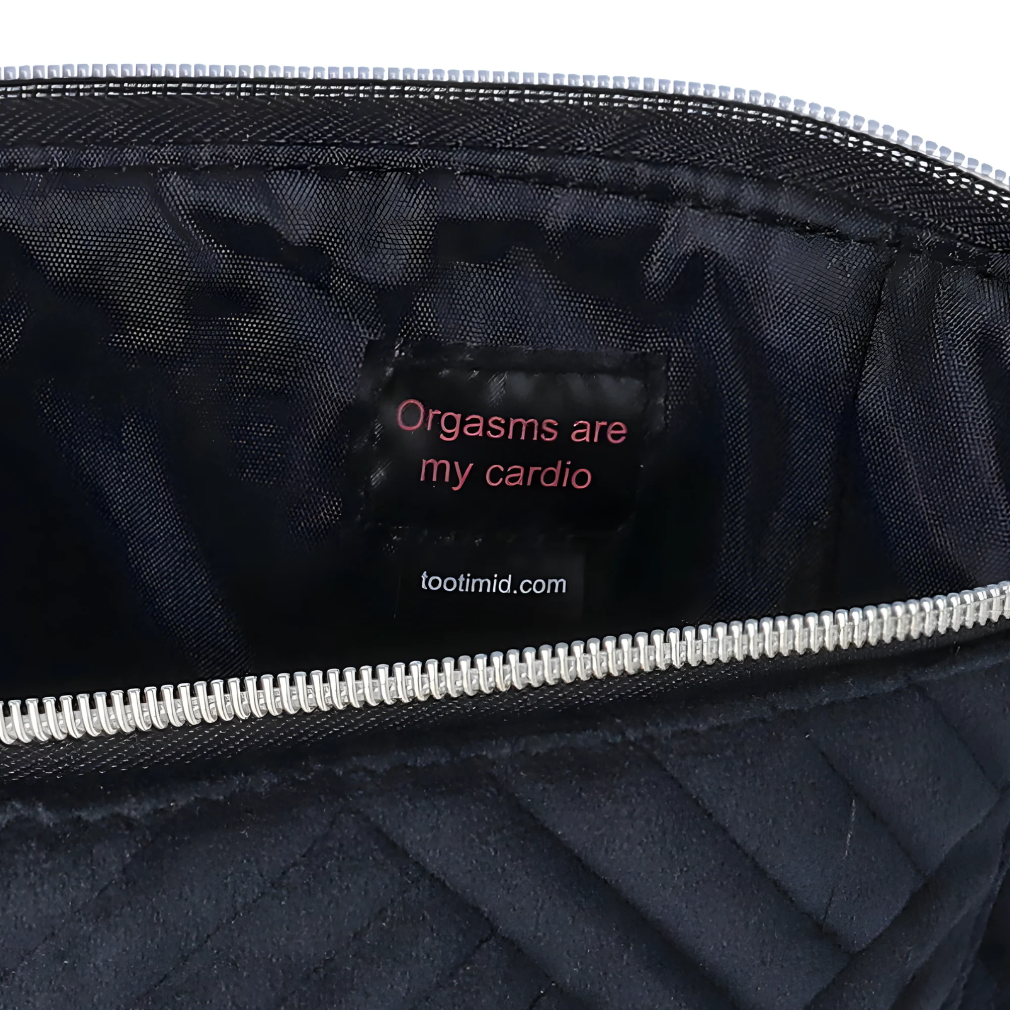 Classy Quilted Fabric Storage Bag for Your Sex Toys and Lubes - Image 4