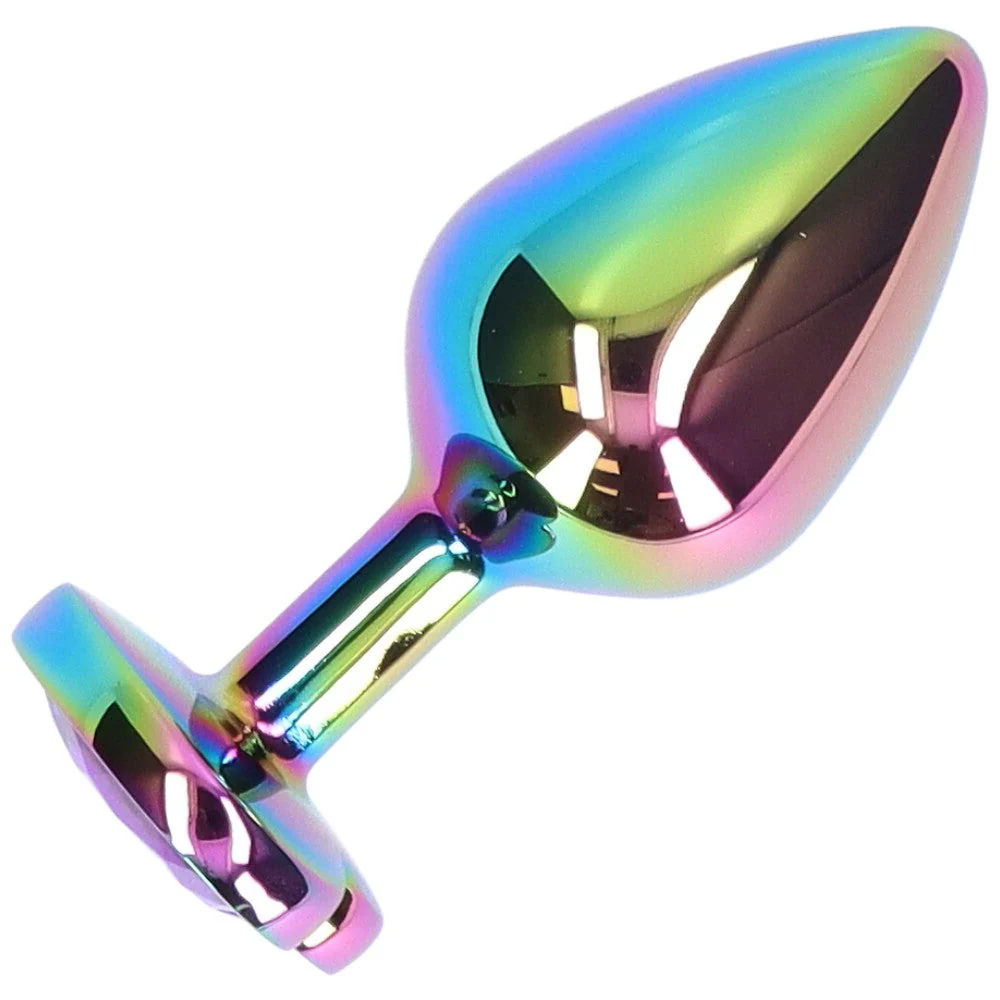 Premium Rainbow Metal Anal Plug for Muscle Control - Image 6