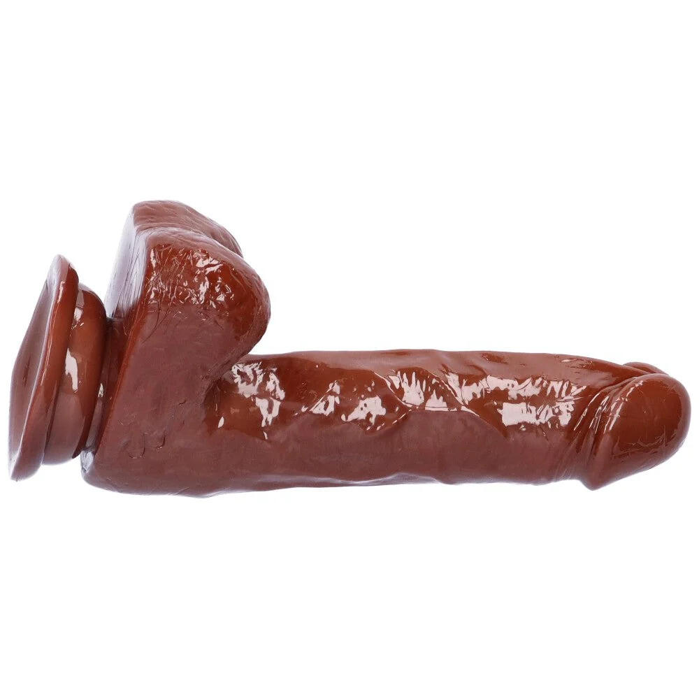 Realistic Suction Cup Dildo with Balls - Image 9