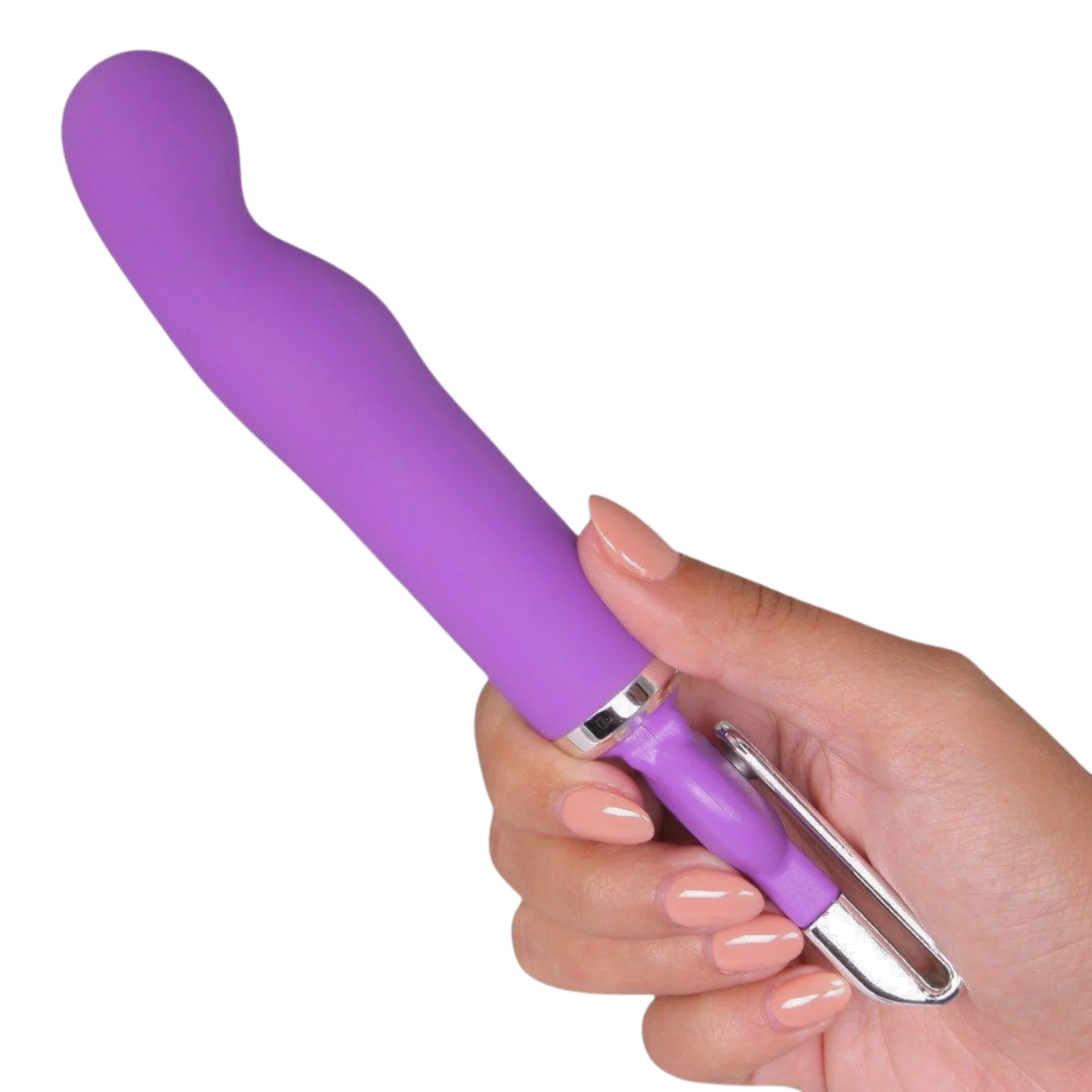 Rechargeable Purple Vibrator - Image 3