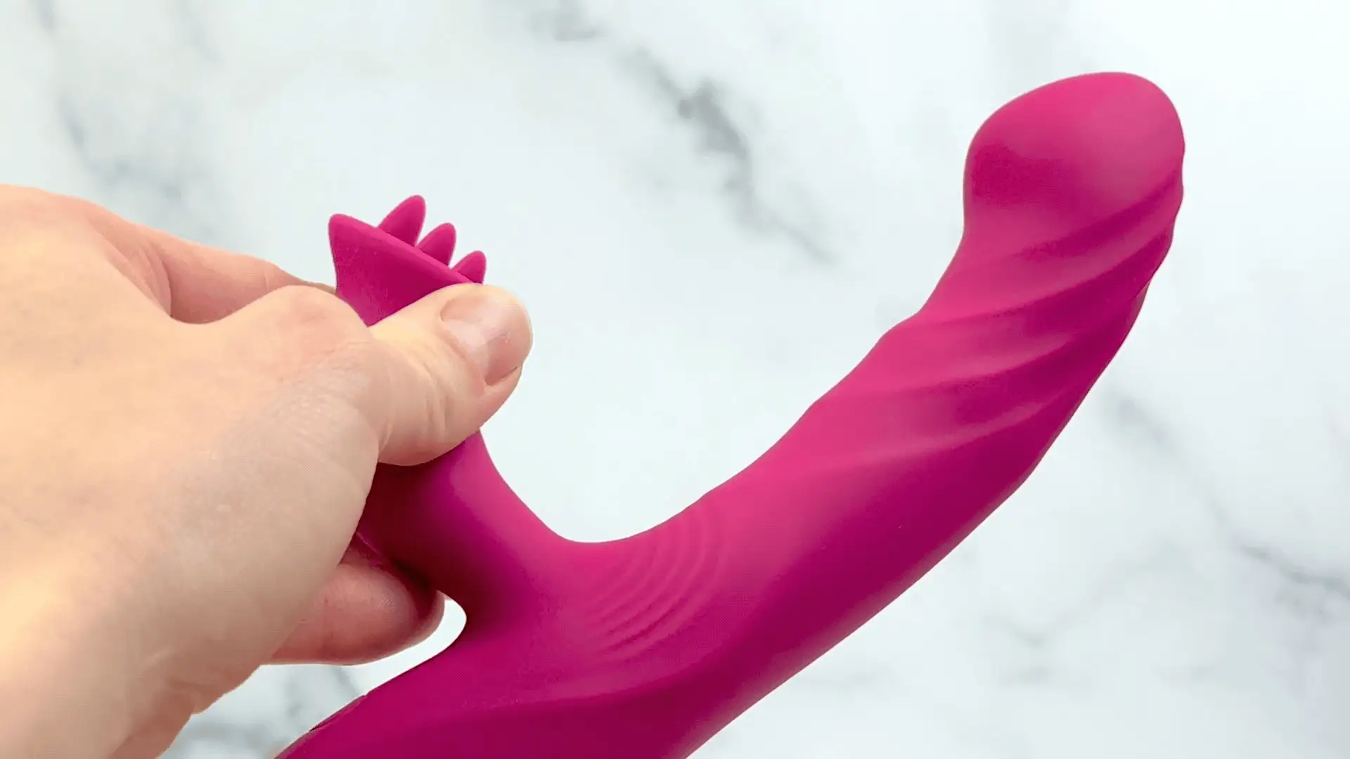 Revel Rabbit Silicone Fluttering and Fingering Dual Action Vibe - Fingers Your G-Spot and Tongues Your Clit! - Image 6