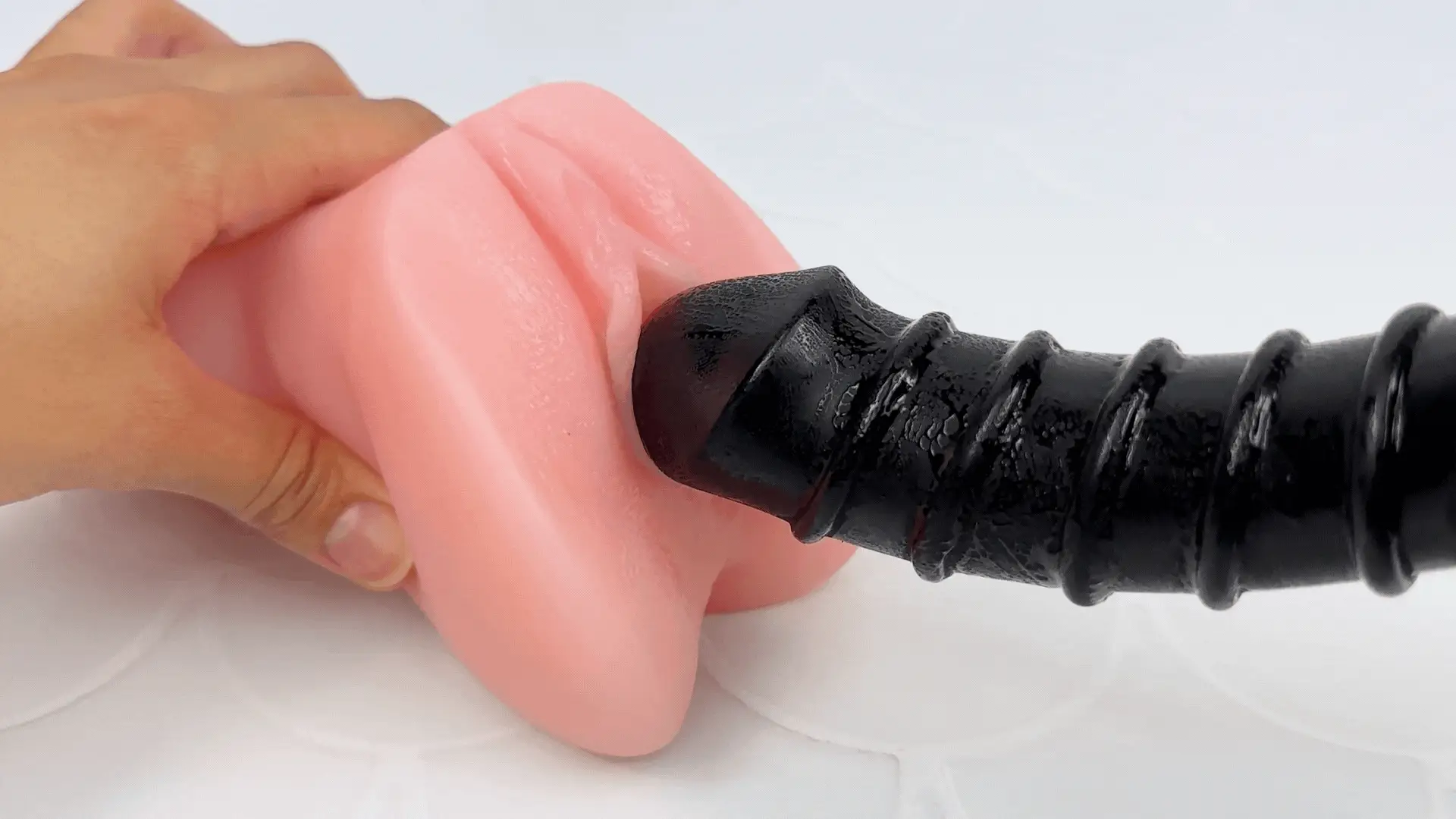 Ringed Silicone Vibrating Power Dildo: Mind Blowing G-Spot & P-Spot Orgasms! - Image 4