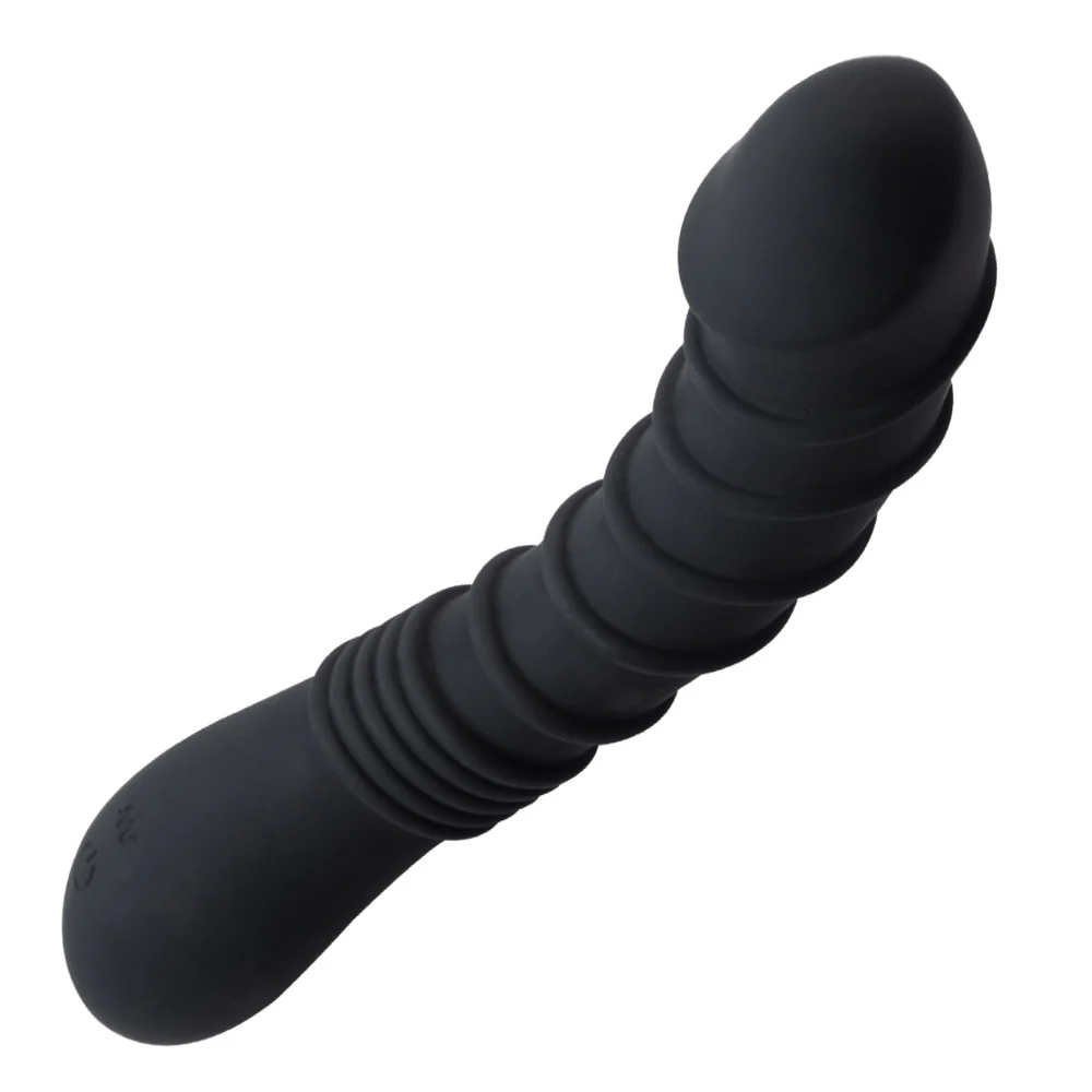 Ringed Silicone Vibrating Power Dildo: Mind Blowing G-Spot & P-Spot Orgasms! - Image 6