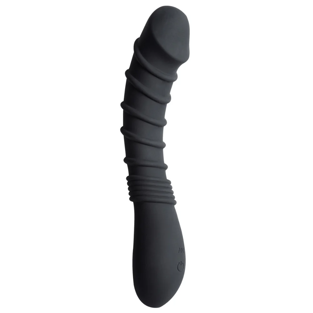Ringed Silicone Vibrating Power Dildo: Mind Blowing G-Spot & P-Spot Orgasms! - Image 9