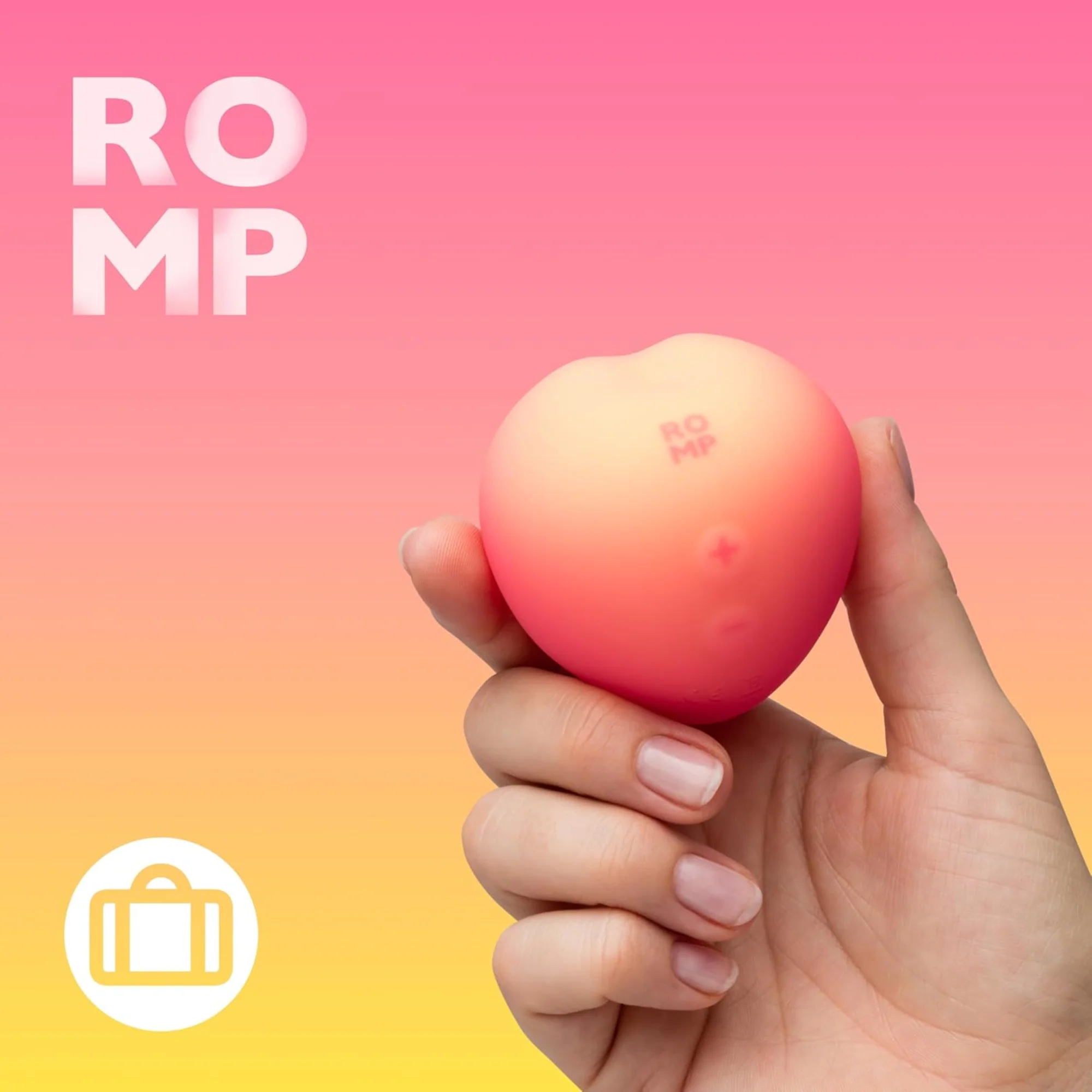 Romp Pink Peach Air Pulse Clit Stimulator - Image 7