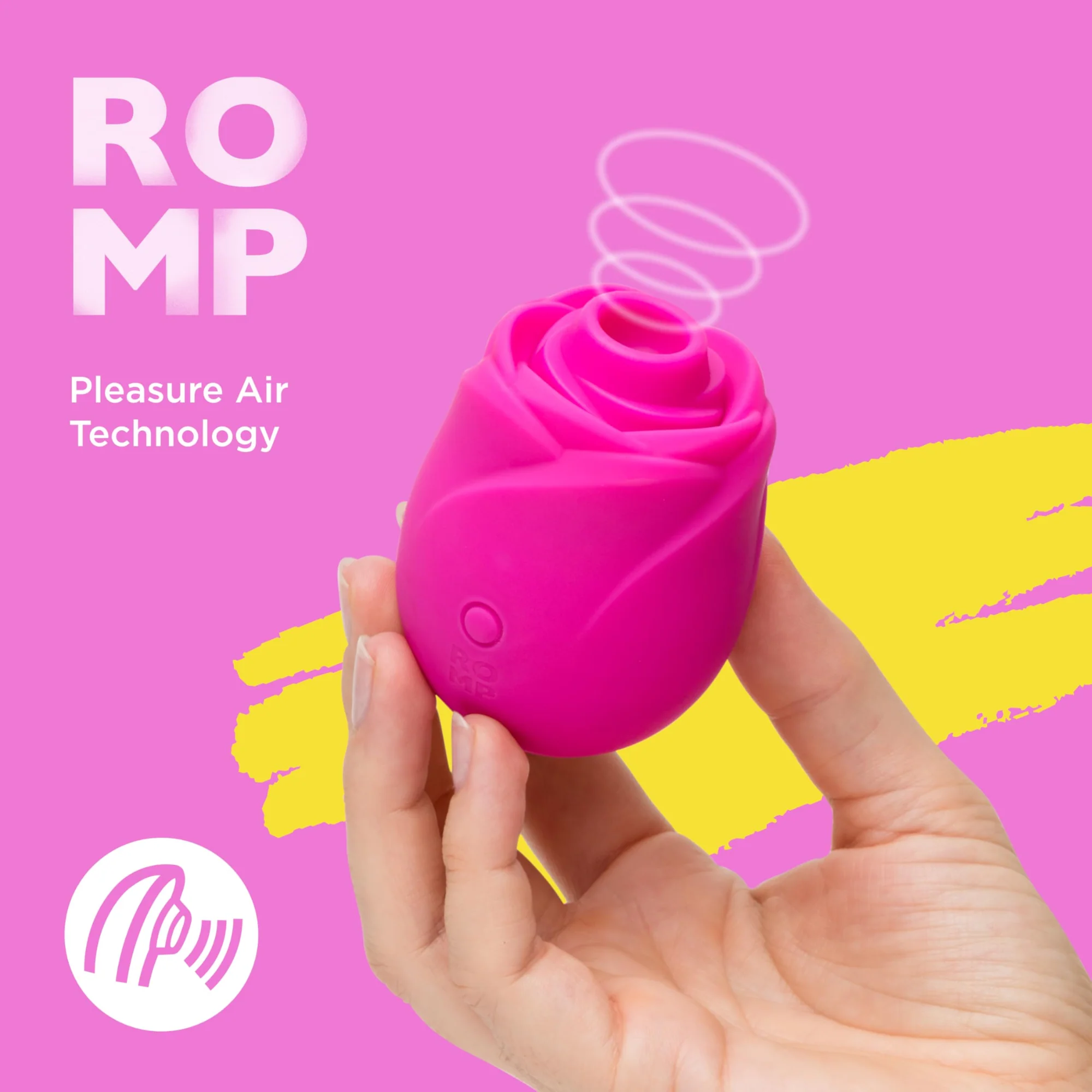 Romp Rose 2.0 Rechargeable Silicone Air Clitoral Stimulator - Image 3