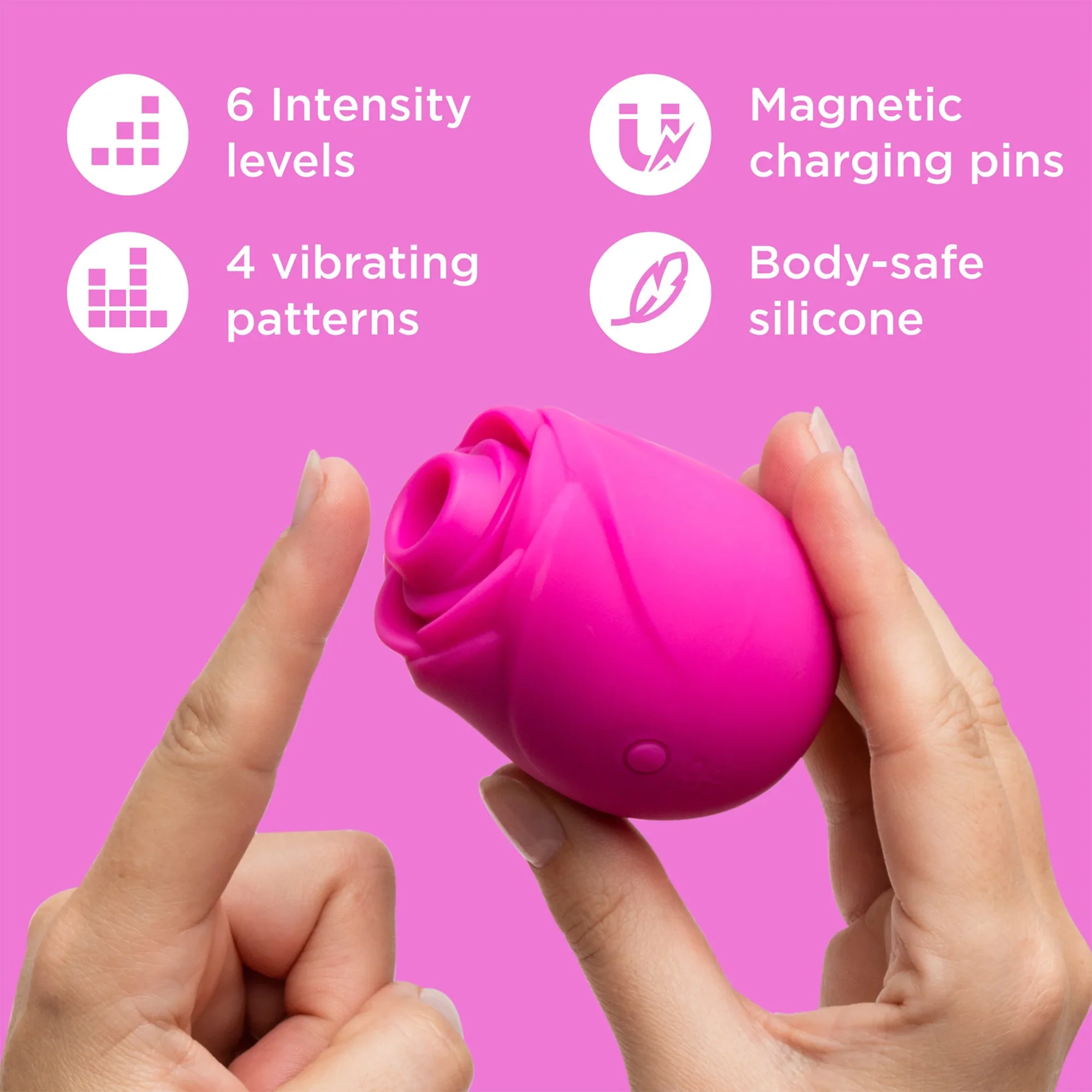 Romp Rose 2.0 Rechargeable Silicone Air Clitoral Stimulator - Image 4